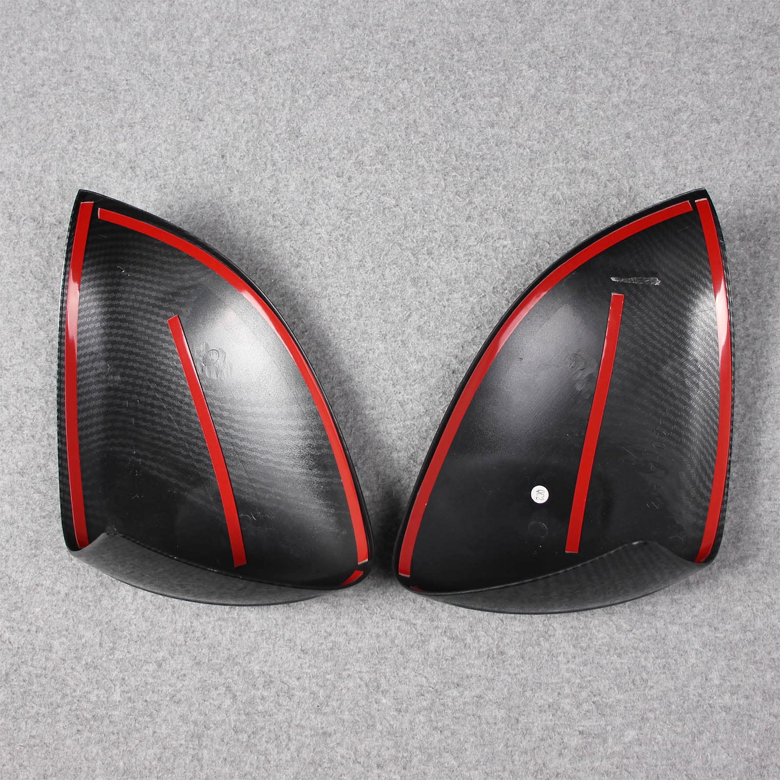 Mercedes-Benz C-Class C300 C200 C220d AMG Rear View Mirror Cover 2022-2023 - ABS Carbon Fiber Pattern Mirror Guard Trim - Perfect for Car Protection & Style Enhancement