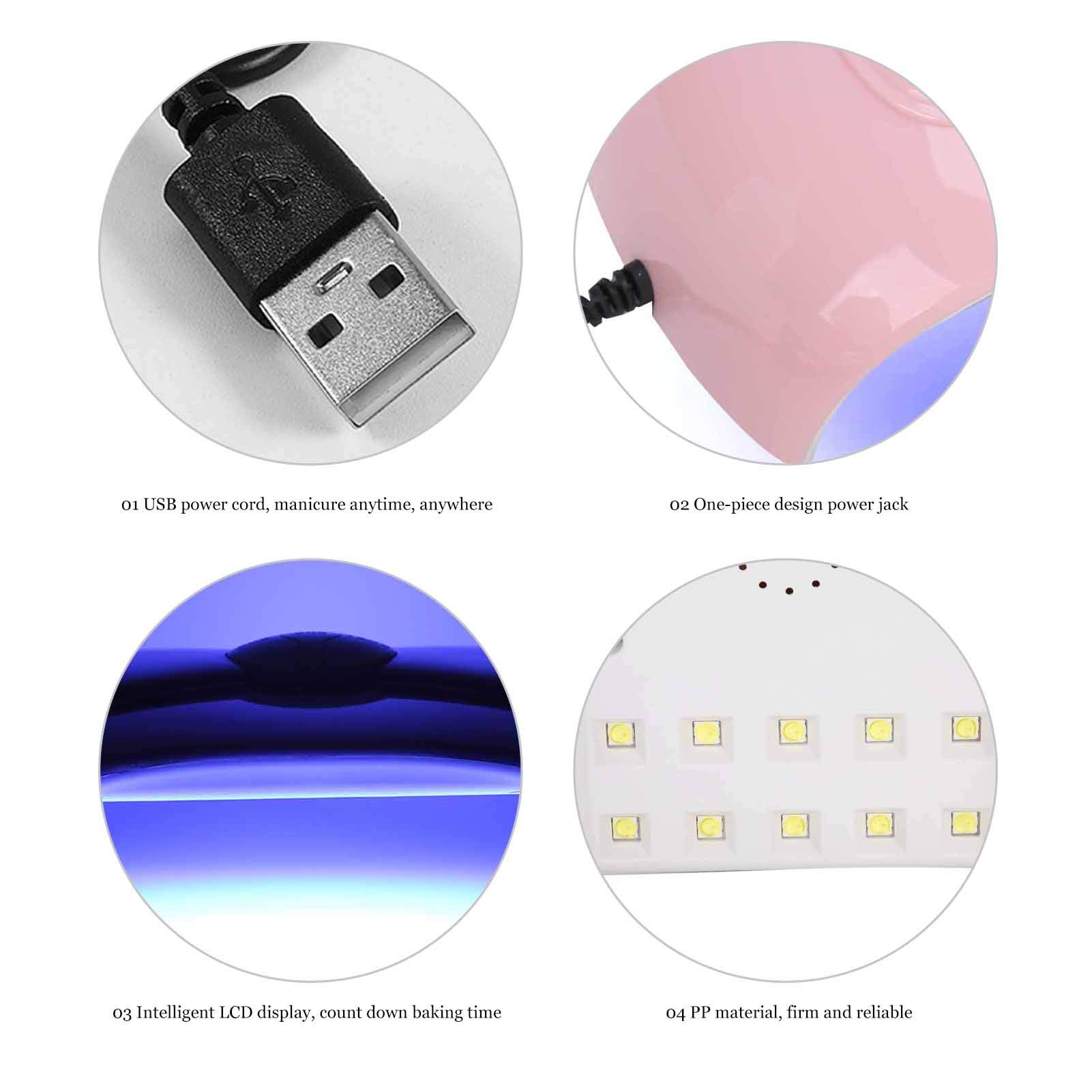 Professional 54W LED UV Nail Lamp for Gel Polish Curing - Fast Drying Salon & Home Manicure Kit for Nail Art, Acrylics & Pedicures (Perfect for DIY Nails, Beauty Salons & Gift Giving)