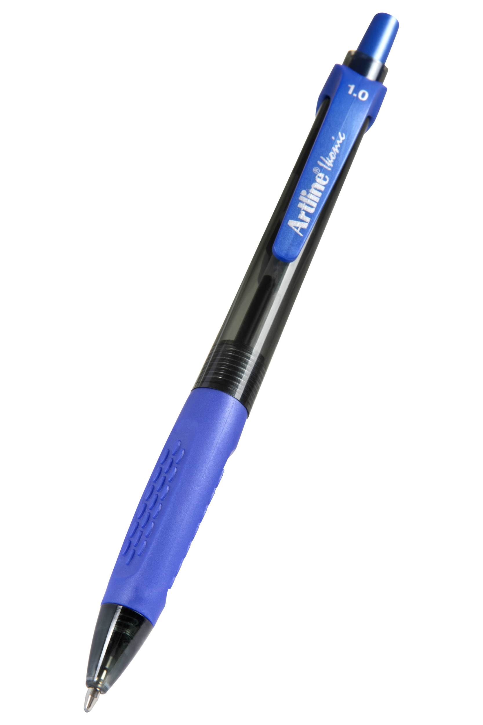 Artline 8410 Retractable Grip Medium Ballpoint Pen - Blue Ink, 12-Pack for Office, School & Home Use - Smooth Writing Pens for Notes, Journaling & Everyday Tasks