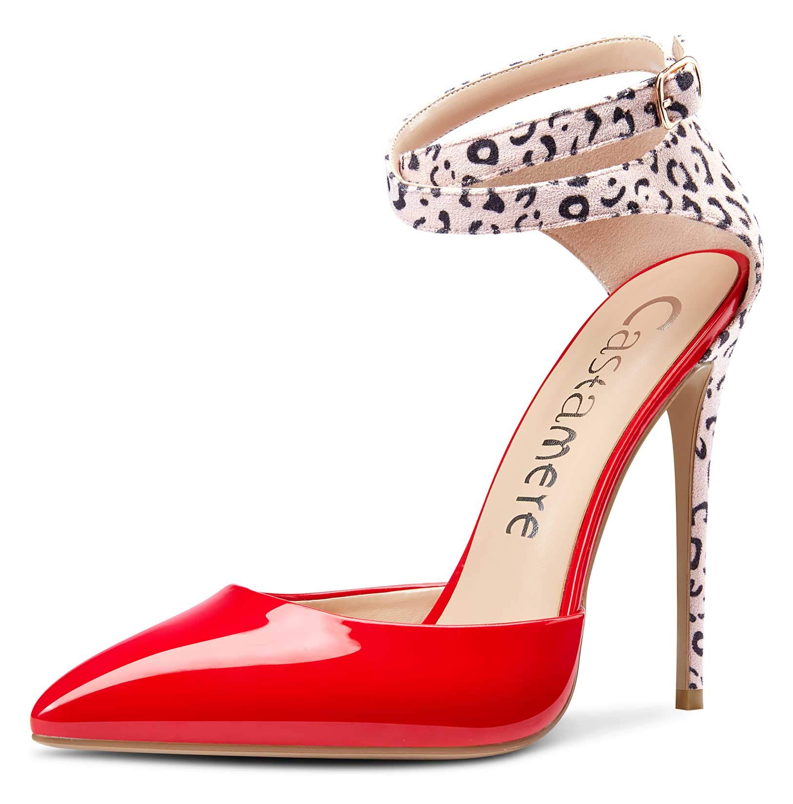 Castamere Women's Ankle Strap High Heel Sandals - Pointed Toe Sexy Stiletto Pumps 12CM/4.7 Inch - Perfect for Evening Parties, Weddings & Date Nights