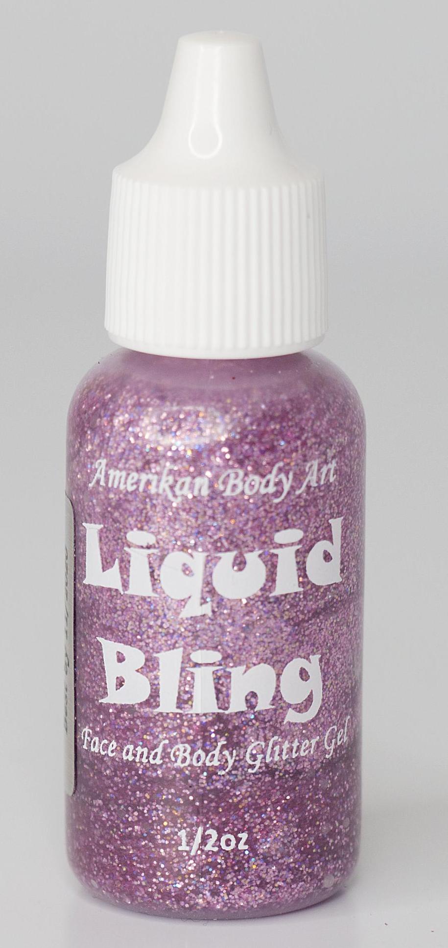 Tickled Pink Liquid Body Art Glitter - 0.5oz | American Made Cosmetic Glitter for Face, Body & Nails | Perfect for Festivals, Parties & DIY Crafts