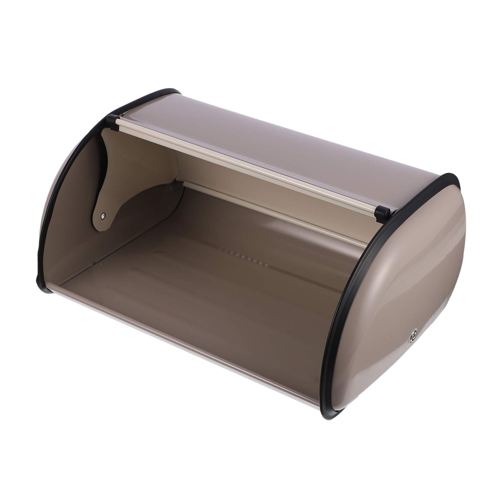 DOITOOL Stainless Steel Bread Storage Box with Roll-Up Lid - Airtight Kitchen Countertop Container for Bread, Donuts, Baked Goods | Perfect for Home, Bakery & Restaurant Use