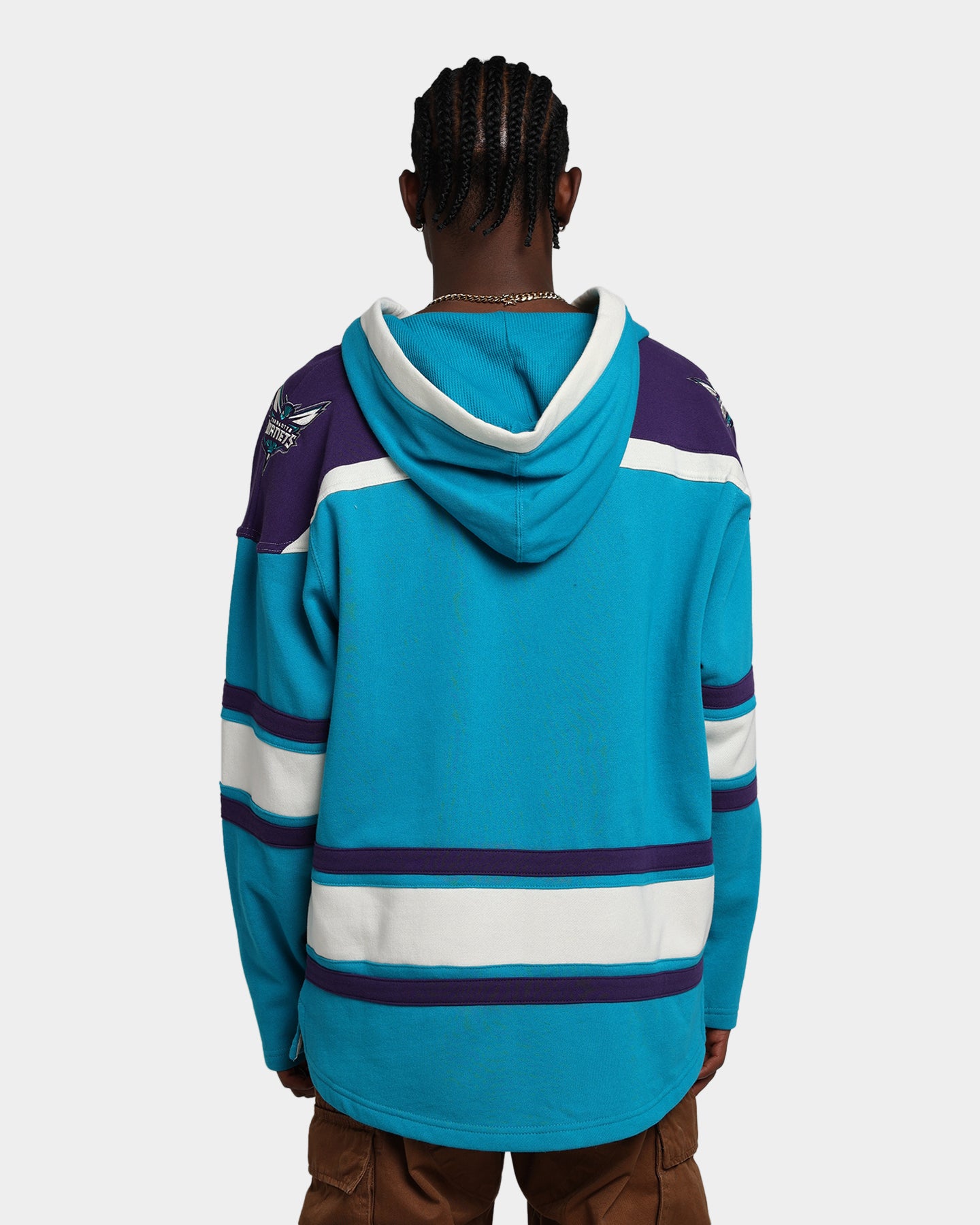 47 Brand Charlotte Hornets Superior Lacer Hoodie Neptune - NBA Basketball Fan Gear for Men & Women - Perfect for Game Day, Casual Wear & Sports Events