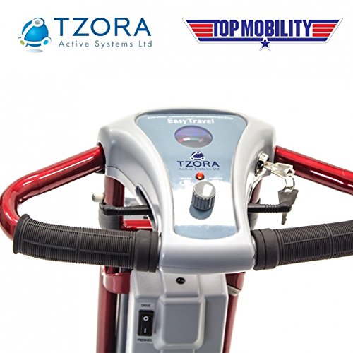 Lexis Light Folding Travel Scooter - Portable Mobility Scooter for Adults & Seniors | Compact & Lightweight Electric Scooter | Perfect for Airports, Shopping Malls & Travel | Blue