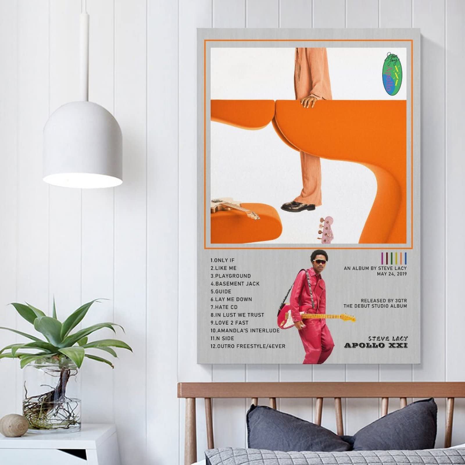 Steve Lacy Apollo XXI Room Aesthetic Canvas Wall Art - Modern Bedroom Decor Poster Print 16x24 inches (40x60cm) - Perfect for Living Room, Bedroom & Office Decorations