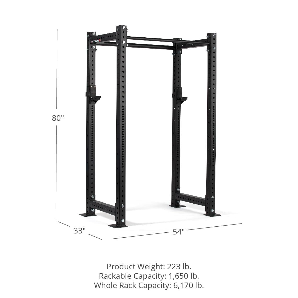 Titan Fitness X-3 Series Short Bolt-Down Power Rack 24