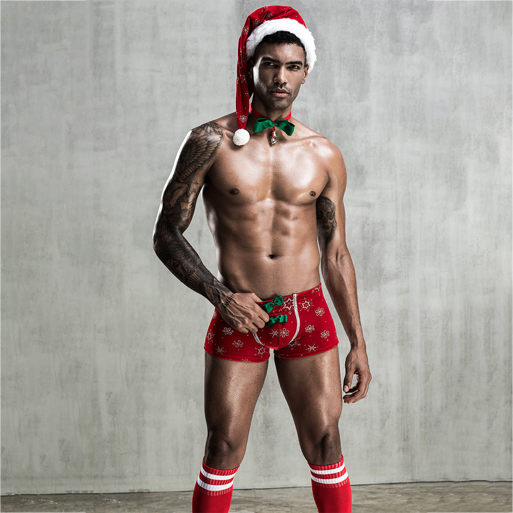 JSY 4-Piece Men's Christmas Pajama Set - Festive Holiday Sleepwear for Family Matching, Christmas Morning & Cozy Winter Nights
