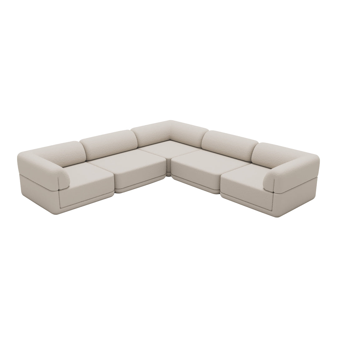 Modular Corner Sofa Set - Modern Cube Lounge Furniture for Living Room, Office & Lounge Areas | Comfortable Sectional Couch with Reversible Design
