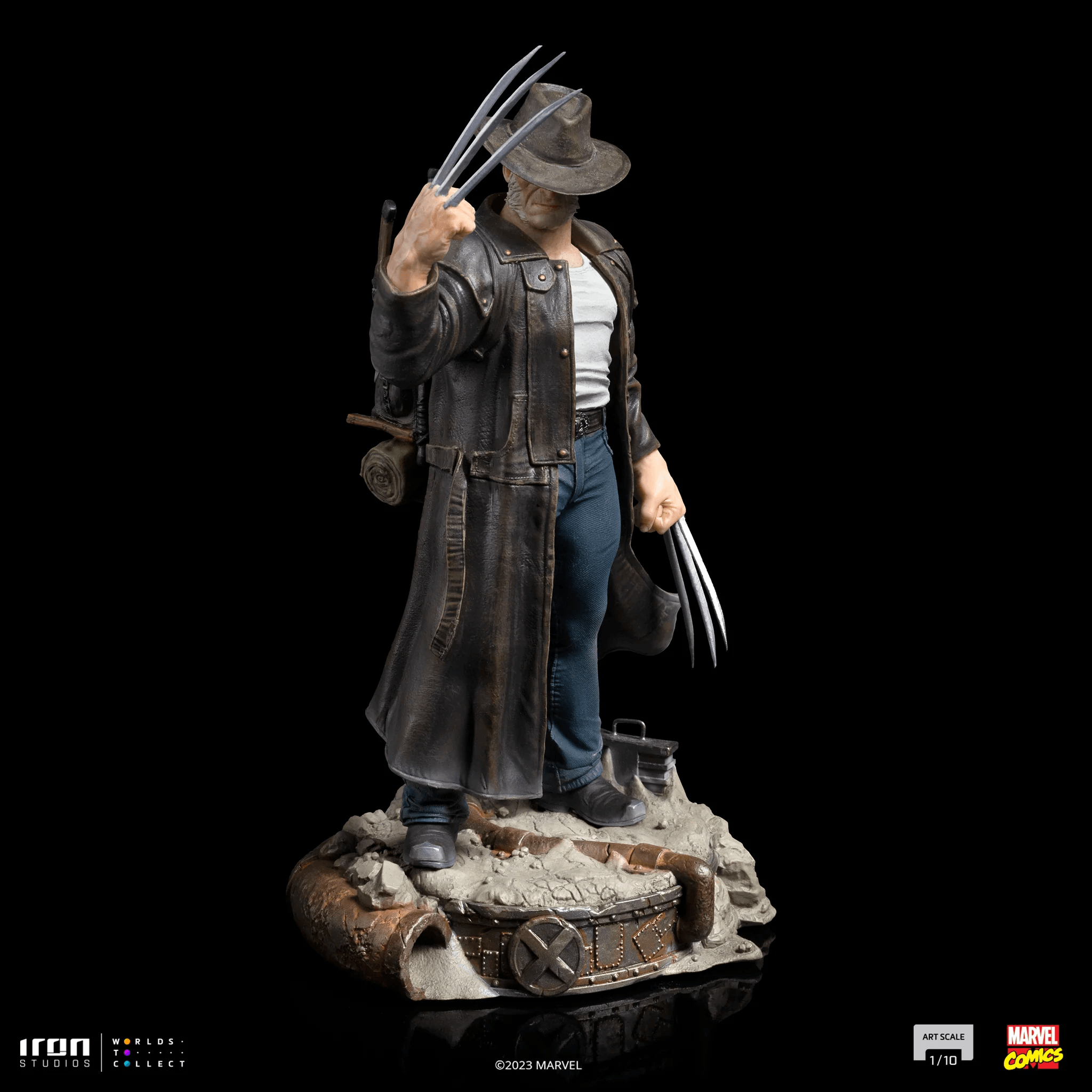 Iron Studios X-Men Old Man Logan BDS Art Scale Statue 1/10 - Premium Collectible Figure for Marvel Fans, Home Display & Comic Book Collections