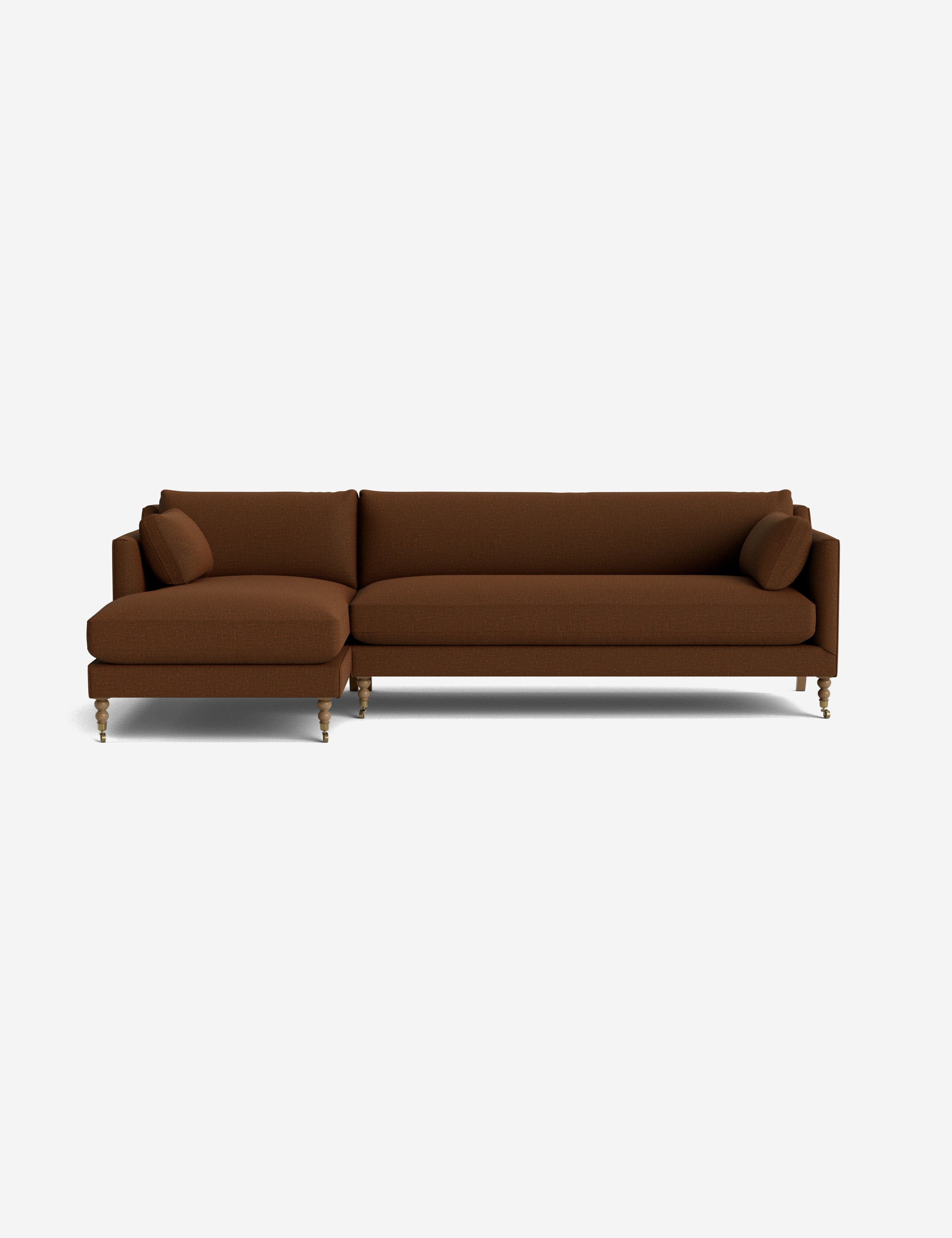 Fabienne Sectional Sofa - Modern L-Shaped Couch with Reversible Chaise, Soft Fabric Upholstery for Living Room, Family Room & Home Theater