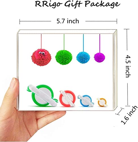 7PCS Pom Pom Maker Kit - DIY Fluffy Yarn Ball Weaving Tool Set for Knitting & Craft Projects - Perfect for Kids & Adults - Great for Scarf, Hat & Blanket Decorations