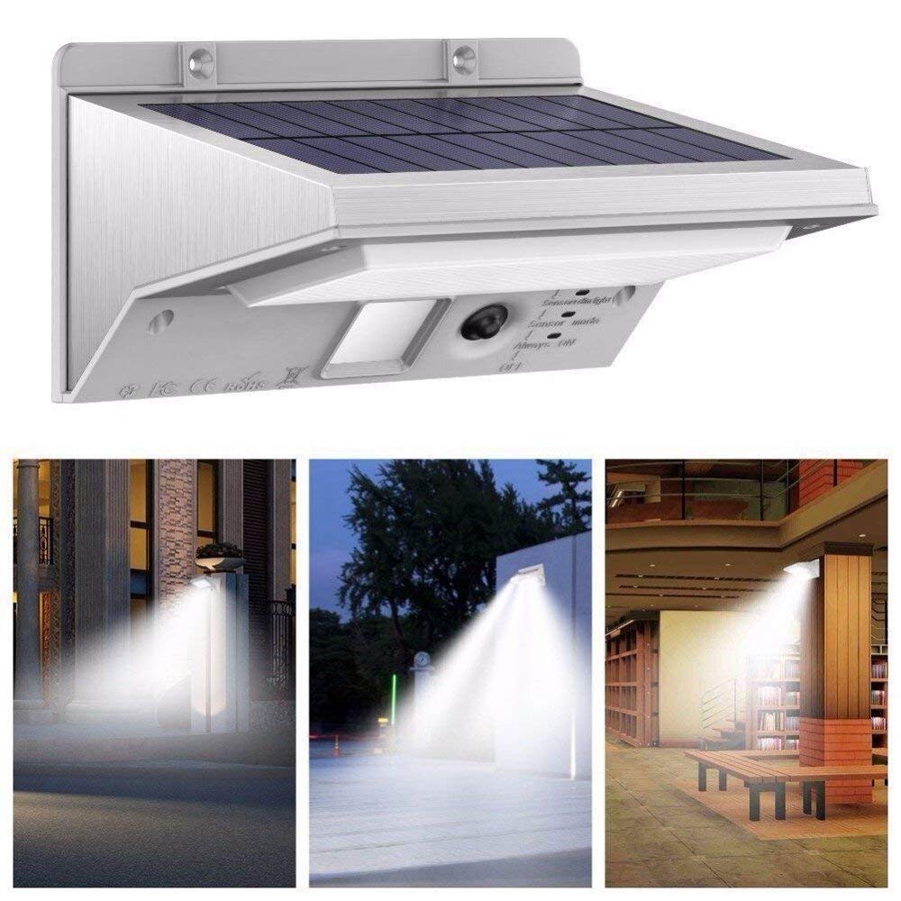UBERSWEET® Power21 Solar Lights Outdoor Waterproof - Motion Sensor LED Solar Panel Lights for Garden, Balcony, Wall & Street Lighting | Energy Saving Solar Powered Security Lights for Pathways, Driveways & Backyards