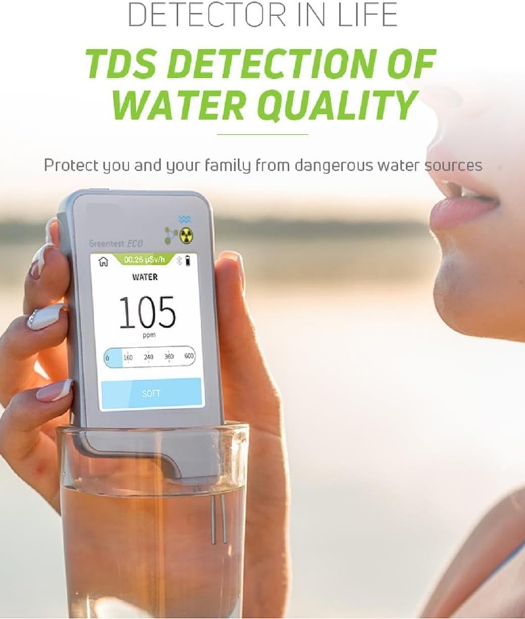 BFFDBFG 6-in-1 Food Safety Tester - Nitrate Detector, Pesticide Residue Analyzer, Water Quality Tester, Geiger Counter Radiation Detector | Perfect for Home, Kitchen, Travel & Environmental Monitoring