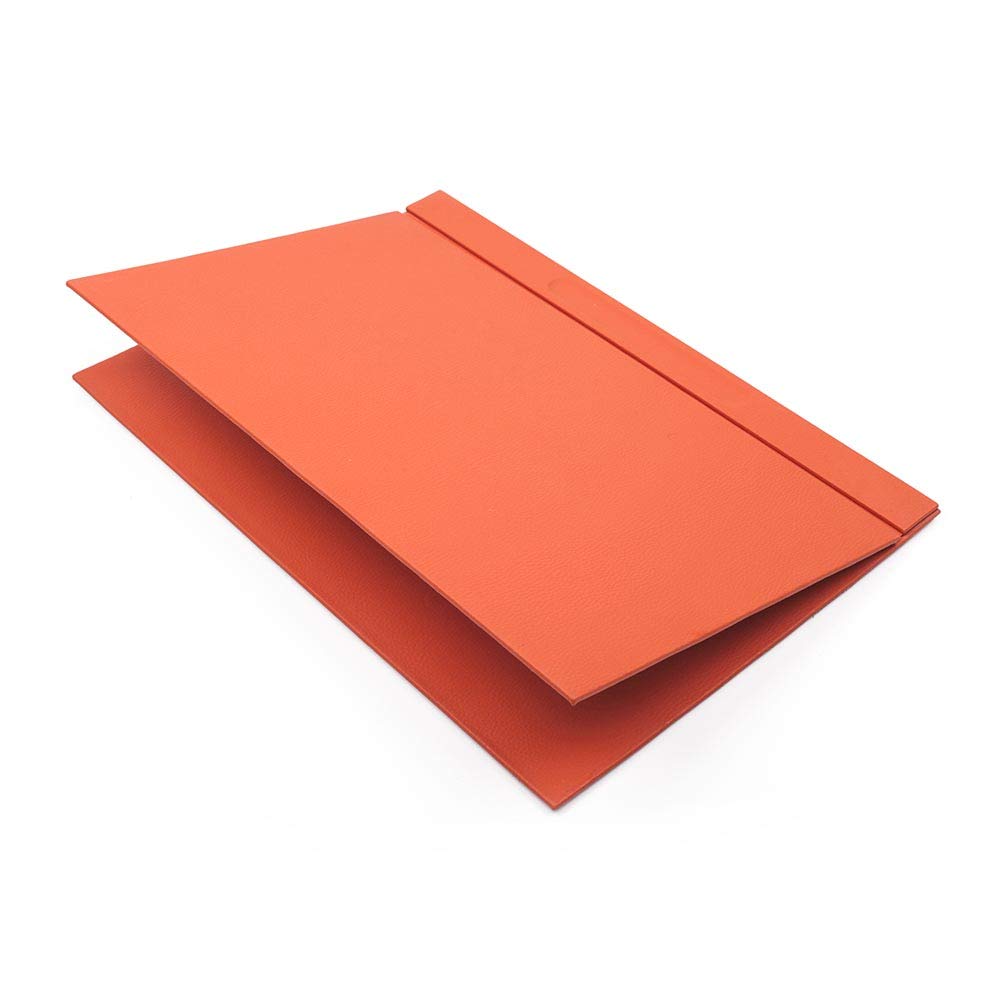 Premium 10-Piece Leather Desk Set with Double Document Tray - Elegant Office Organizer in Orange | Perfect for Home Office, Executive Desk & Workspace Organization