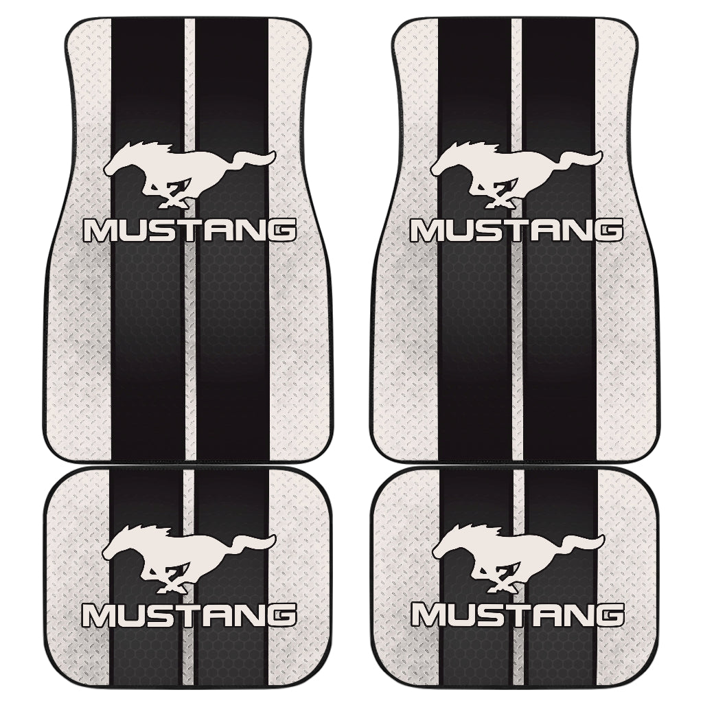 Premium Black Ford Mustang Fastback Muscle Car Floor Mats - Custom Fit All-Weather Protection for 1965-1973 Models | Perfect for Car Shows, Daily Driving & Classic Car Restoration Projects