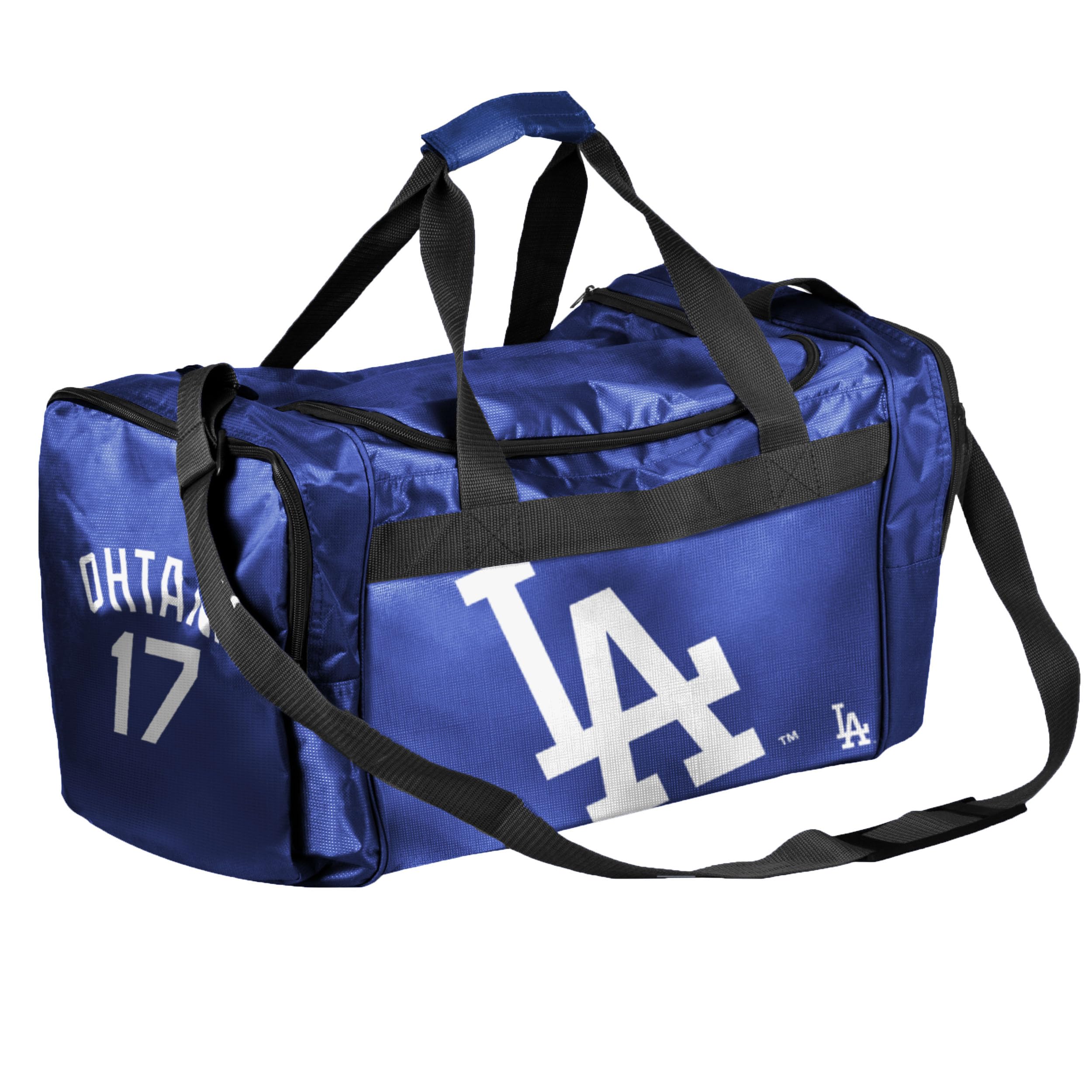 FOCO MLB Los Angeles Dodgers Core Duffel Gym Bag - Shohei Ohtani #17 - Perfect for Baseball Practice, Gym Workouts & Travel Gear