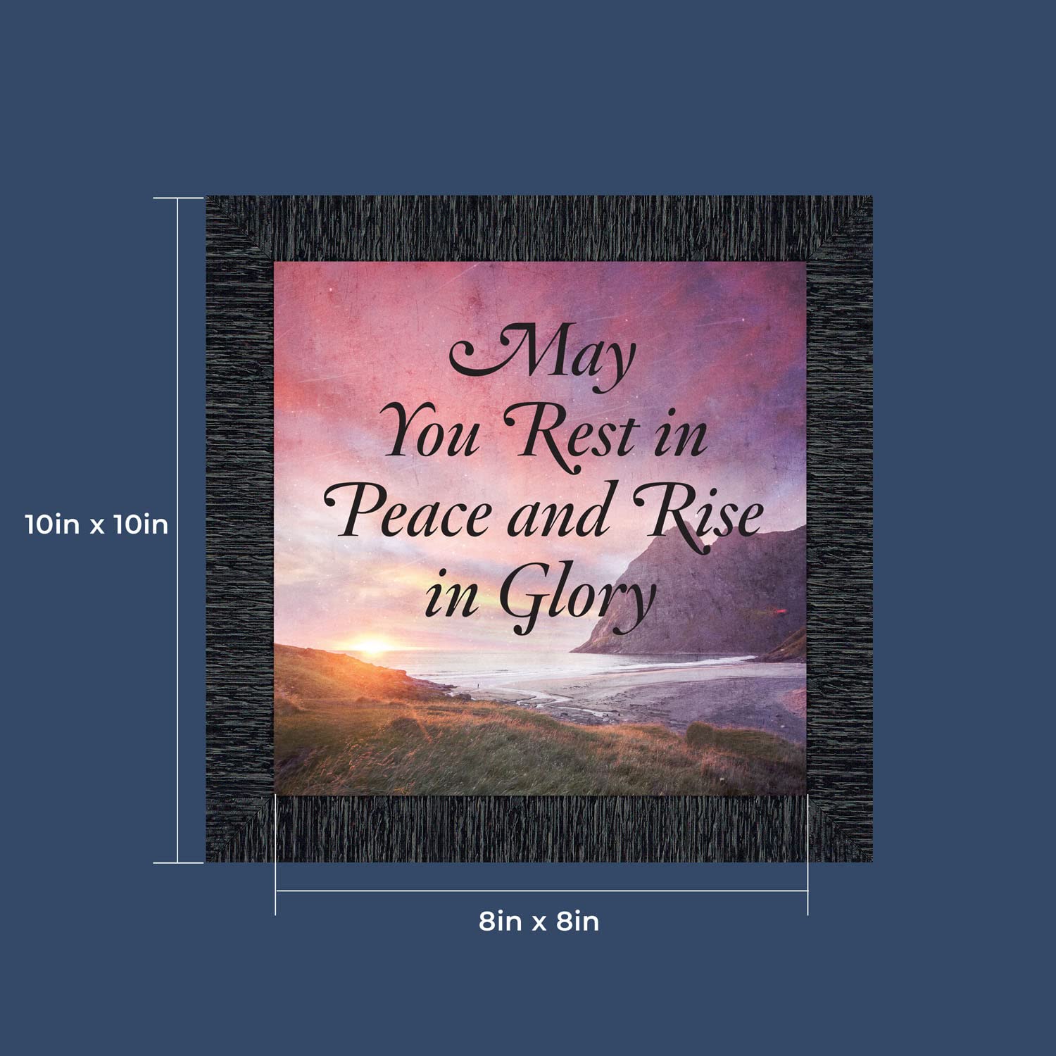 Crossroads Home Décor Peaceful Remembrance Picture Frame 8710CH - Perfect for Memorial Gifts, Wall Decor & Cherished Memories Display
