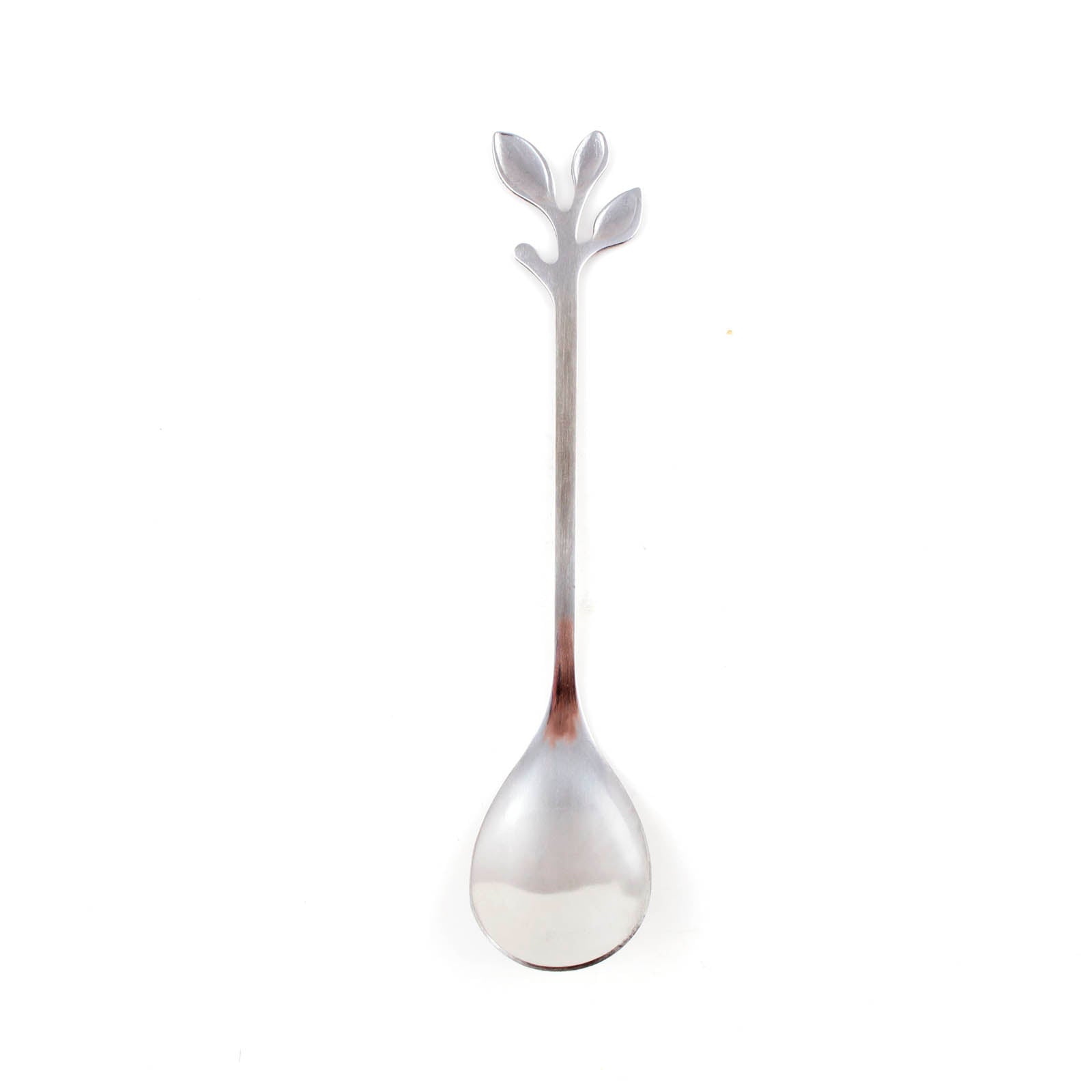 Premium Stainless Steel or Gold Plated Demi Leaf Spoon - Elegant Tea Stirring Spoon for Coffee, Tea, Cocktails & Desserts