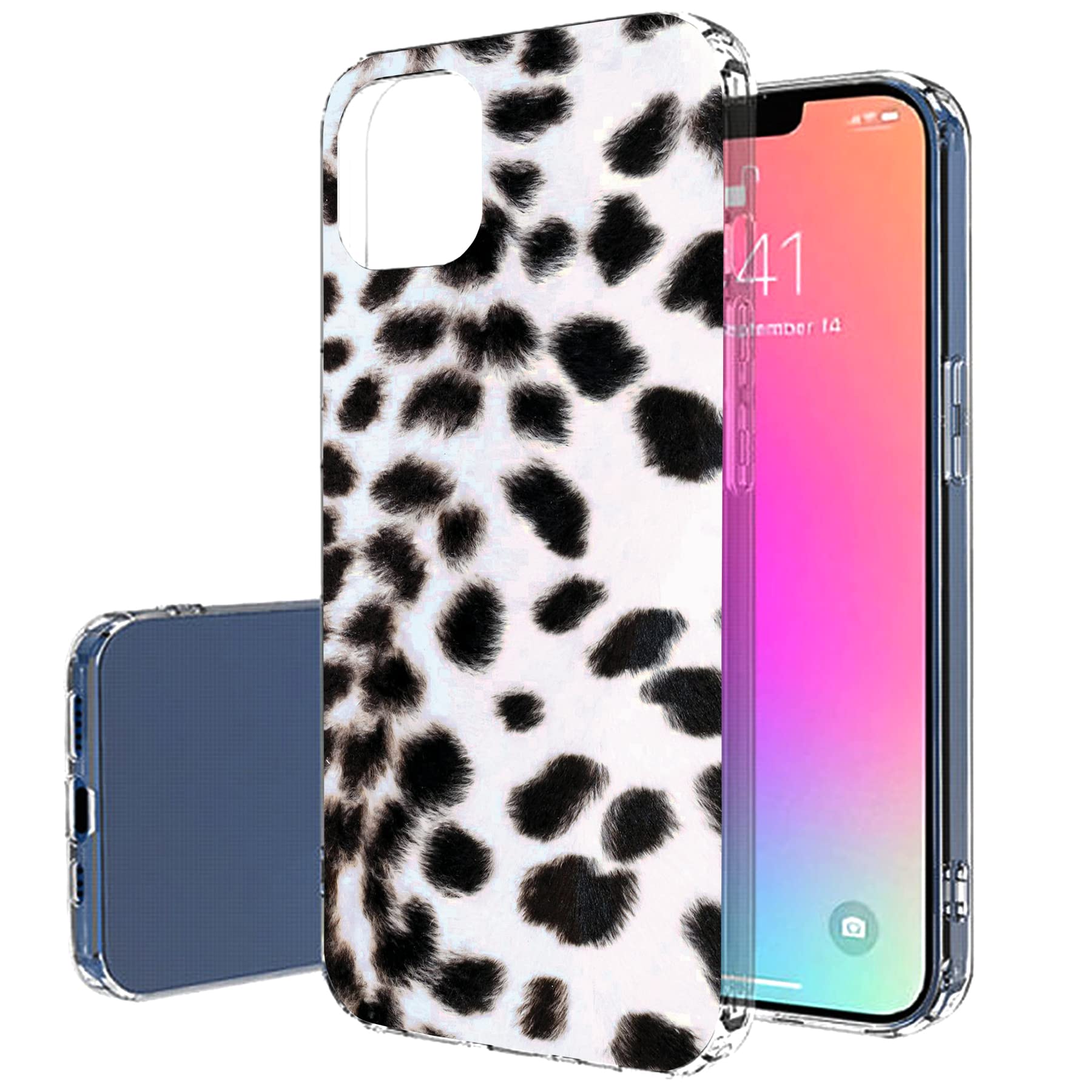 VIBECover Slim Protective Case for Apple iPhone 13 Mini - Flexible TPU Cover with Snow Leopard Design | Shockproof & Scratch Resistant | Perfect for Outdoor Adventures, Travel & Daily Use