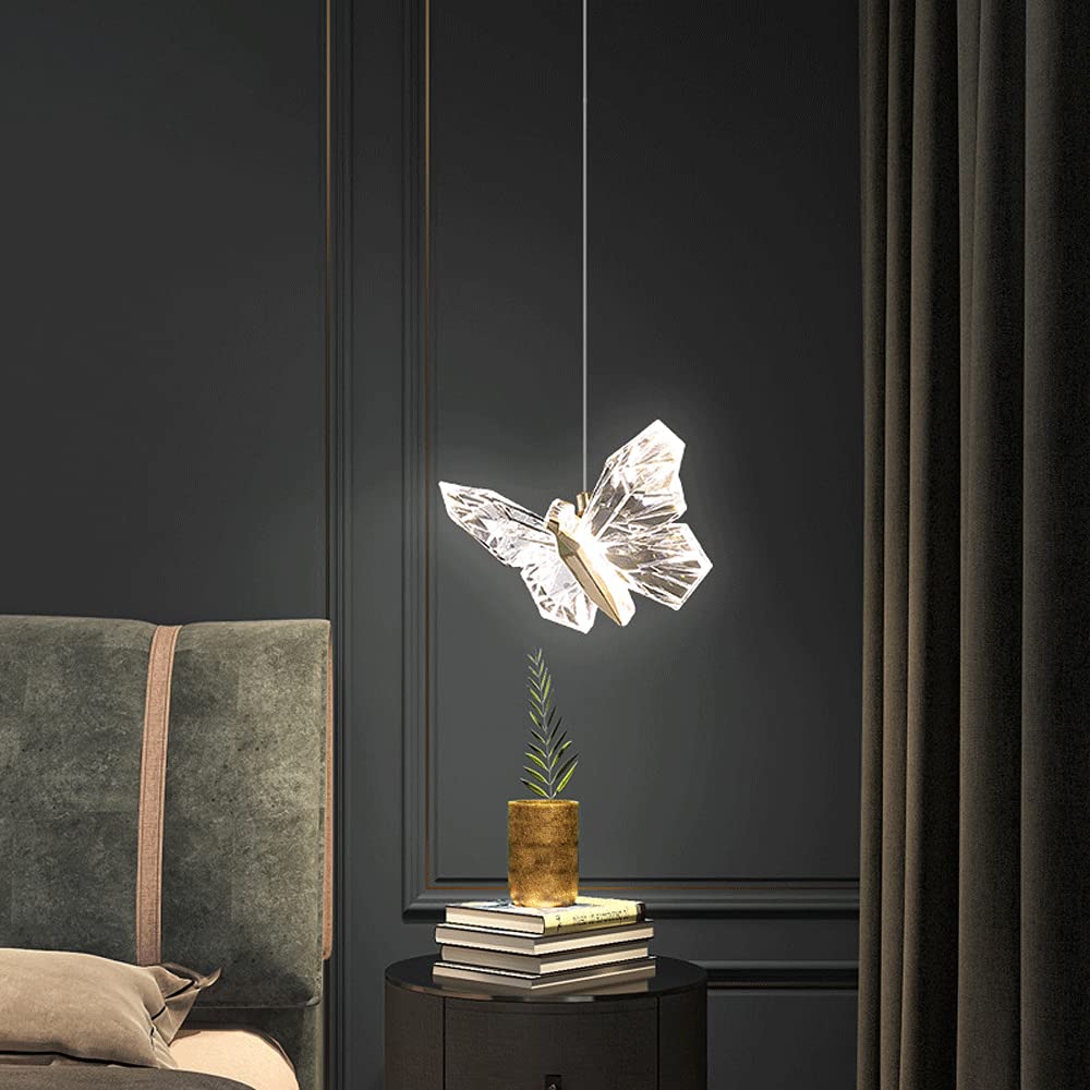 4W LED Chandelier Pendant Light - Adjustable Height Butterfly Ceiling Light for Bedroom, Living Room, Dining Hall | Energy Saving Modern Lighting Fixture for Home Decor, Wedding & Party Decoration