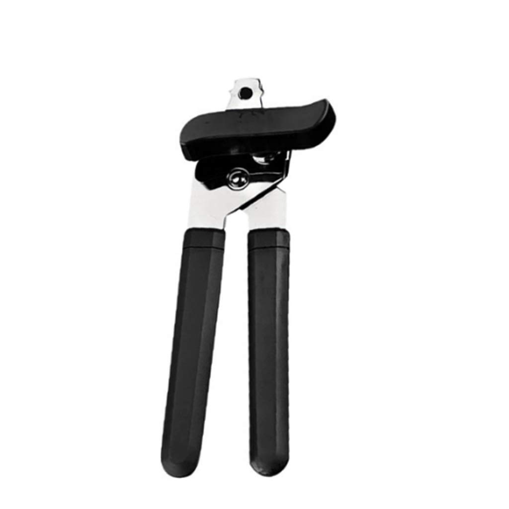 Stainless Steel Portable Can Opener - Easy Grip Kitchen Tool with Ergonomic Handle for Camping, Picnics & Emergency Preparedness