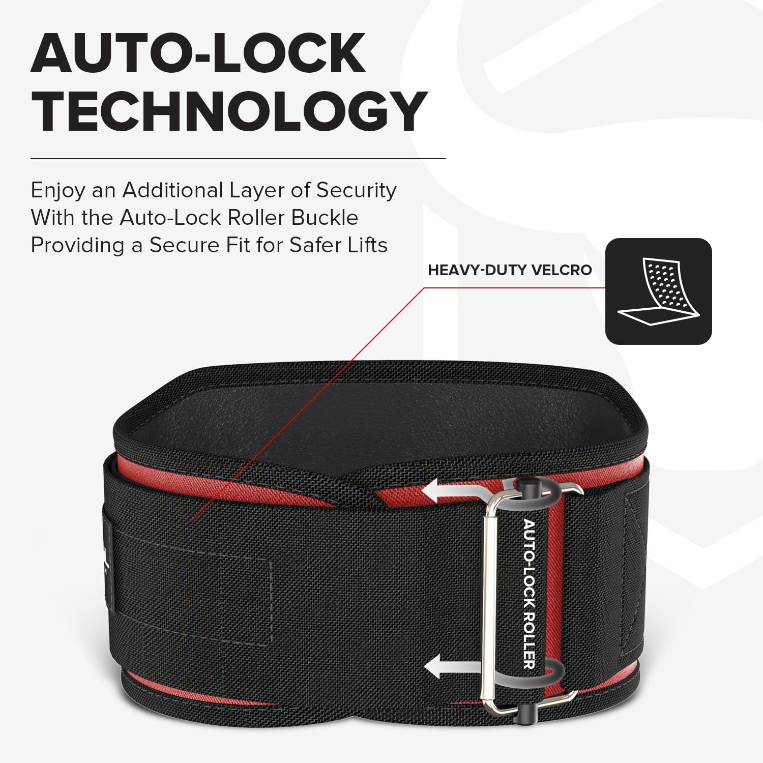 Best Weightlifting Belt for Men & Women - 6 Inch Auto-Lock Back Support for Gym, Powerlifting & CrossFit | Perfect for Deadlifts, Squats & Strength Training