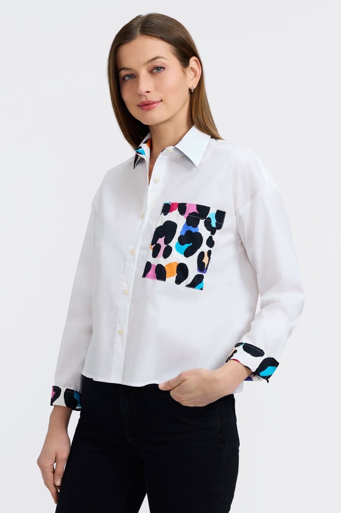 Multicolor Leopard Cotton Slub