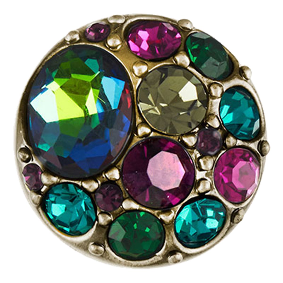 Vintage Ginger Snaps Brooch - Green & Pink Floral Pin for Women, Retro Fashion Accessory for Dresses, Jackets & Hats | Perfect for Collectors & Gift Giving