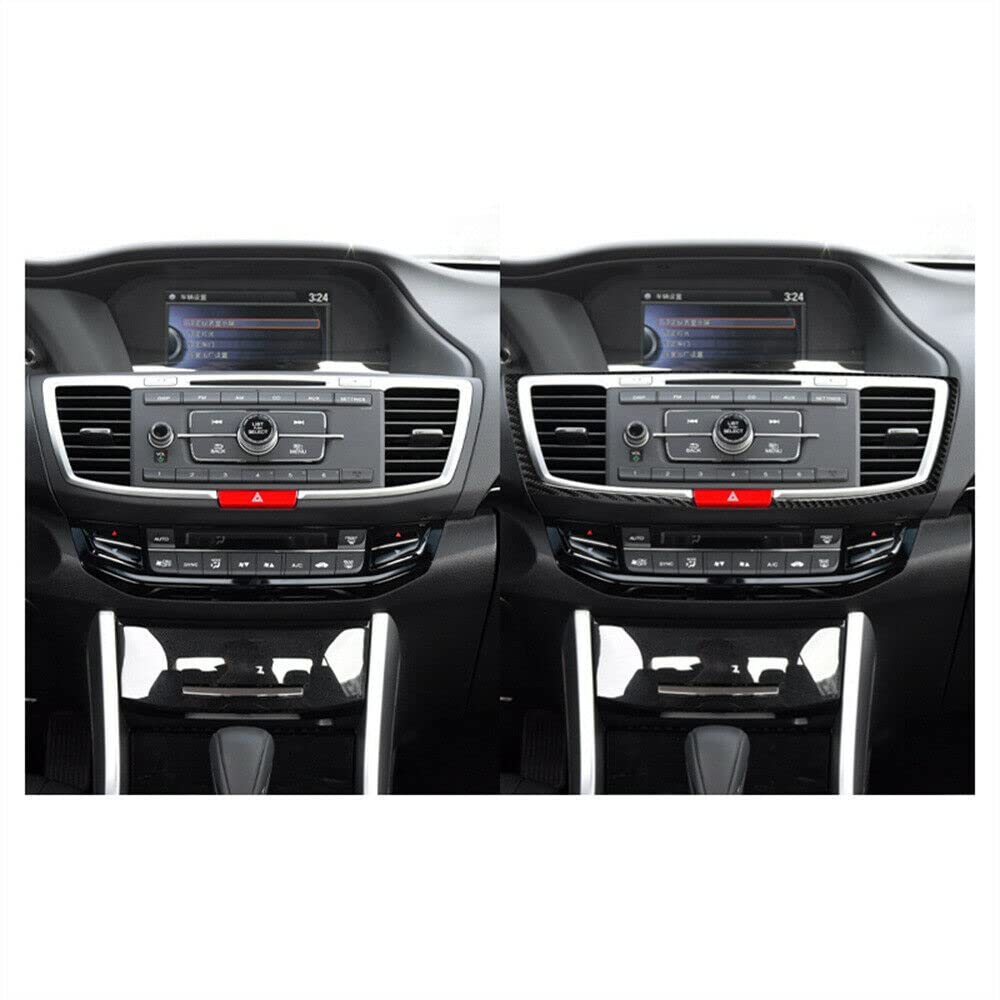 Carbon Fiber Center Console Trim Cover for 2013-2017 Honda Accord - Interior Car Accessories Upgrade for Luxury Look & Protection | Perfect for Daily Commute, Road Trips & Car Enthusiasts
