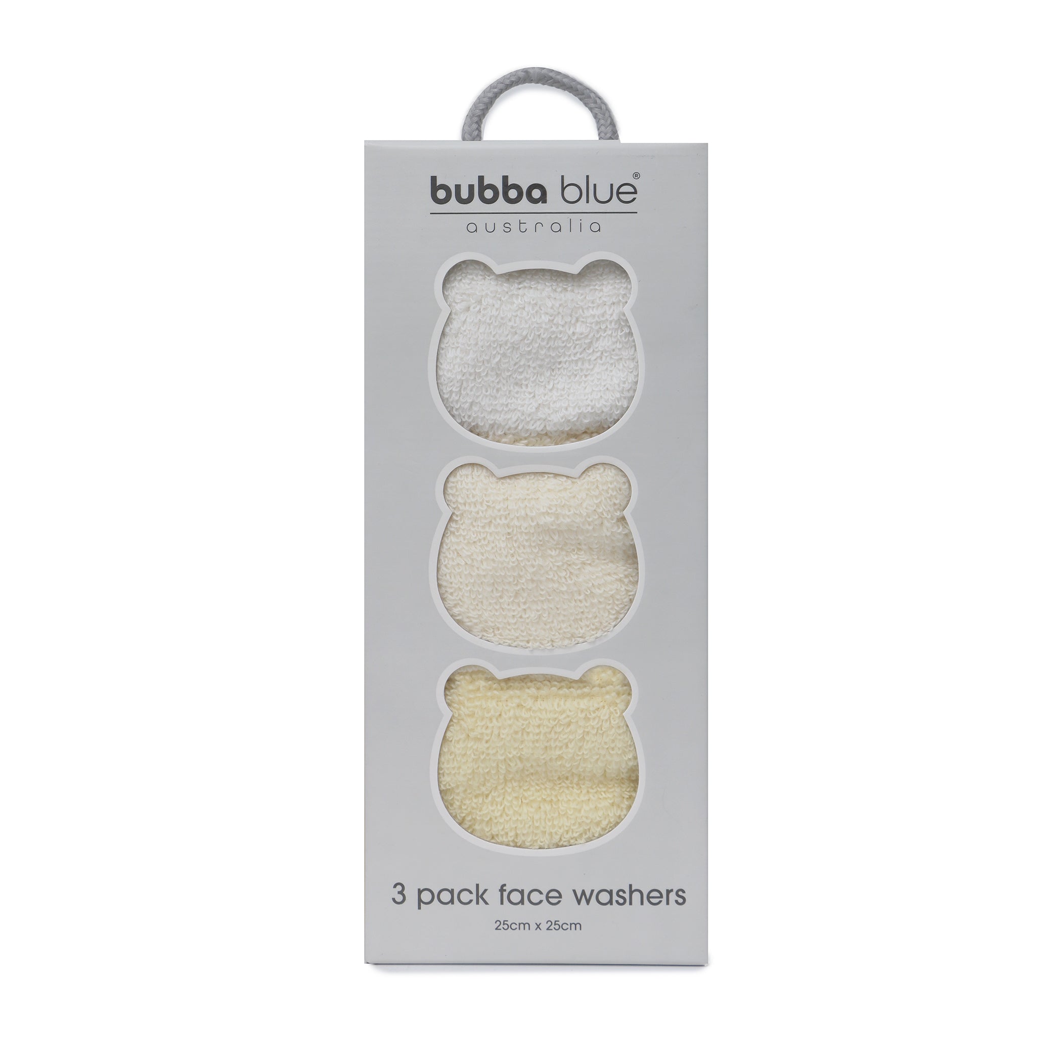 Terrazzo 3-Pack Baby Face Washcloths - Soft Neutral Cotton Wash Cloths for Newborns & Infants - Perfect for Bath Time, Feeding & Gentle Skin Care