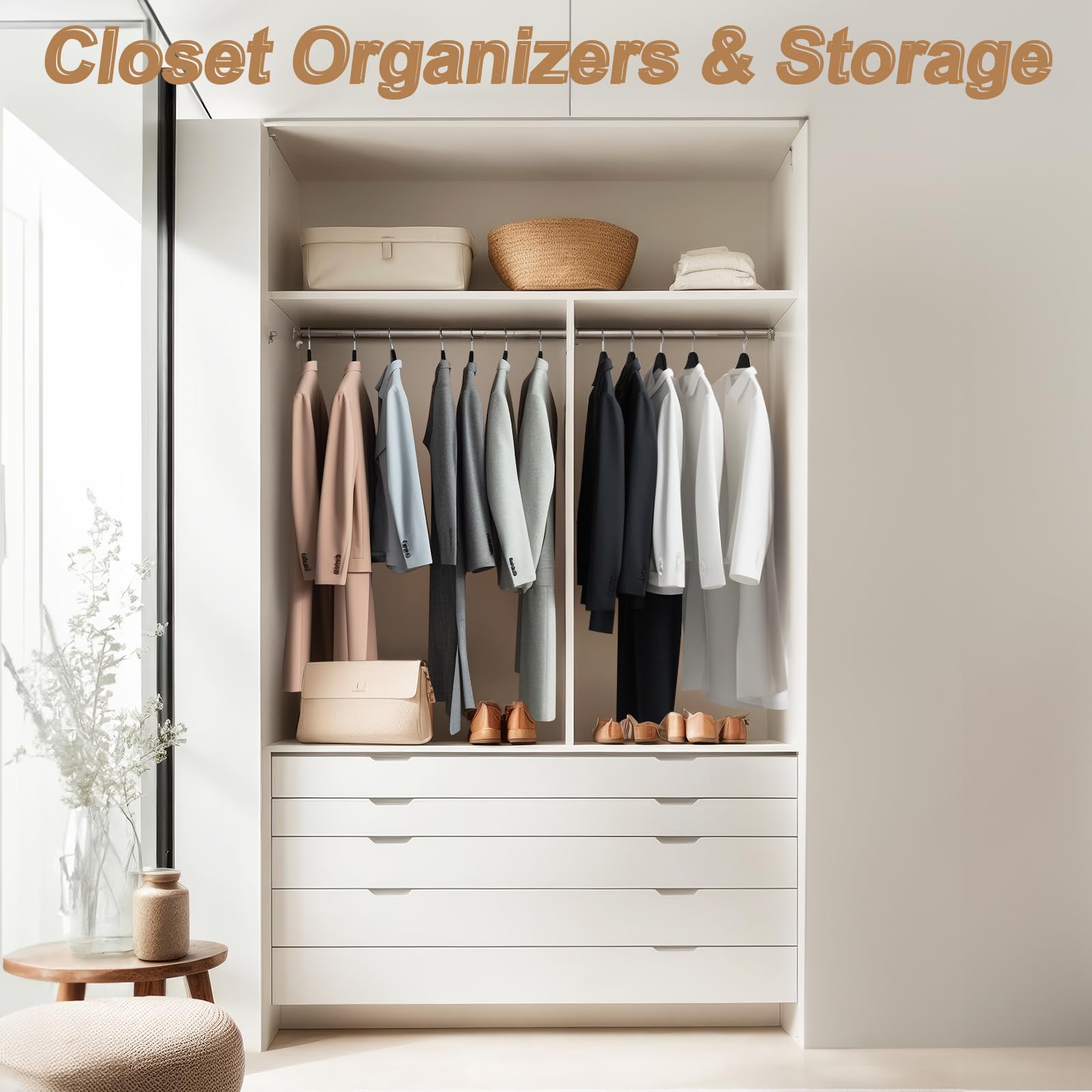 12 Pack Velvet Suit Hangers for Men with 360° Rotating Hooks - Space Saving Non-Slip Clothes Hangers for Dress, Pants, Shirts, Skirts & Ties - Perfect for Closet Organization & Wardrobe Storage