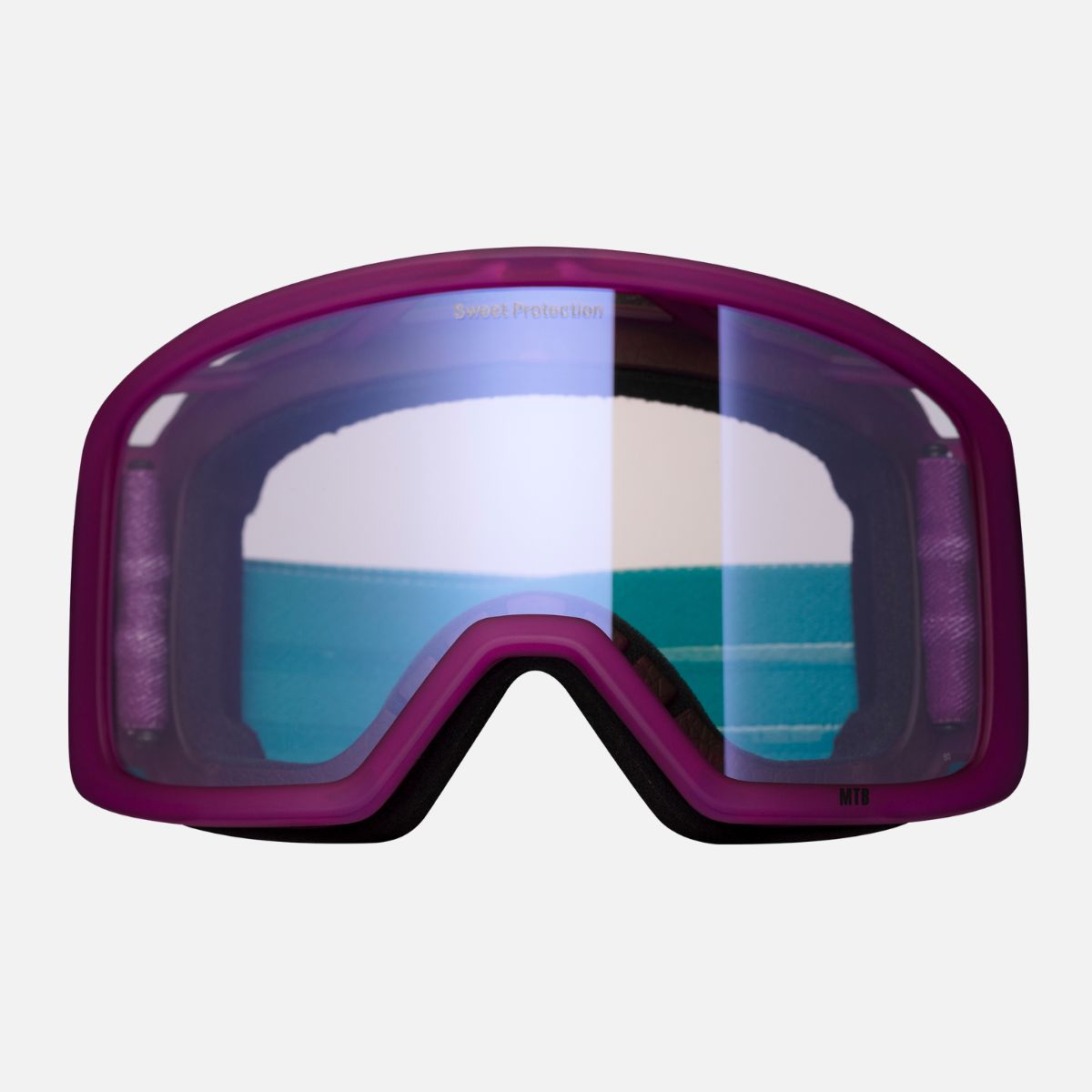 Firewall MTB Goggle Hyper Violet with Clear Lens - Durable Mountain Bike Goggles for Trail Riding & Downhill Cycling - UV Protection & Anti-Fog for Outdoor Sports