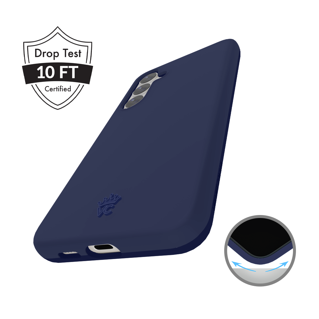 Samsung Galaxy Phone Case - Admiral Navy Blue Protective Cover for Samsung S21/S20/S10/Note 20 - Slim Fit Shockproof Case with Military-Grade Protection | Perfect for Work, Travel & Outdoor Activities