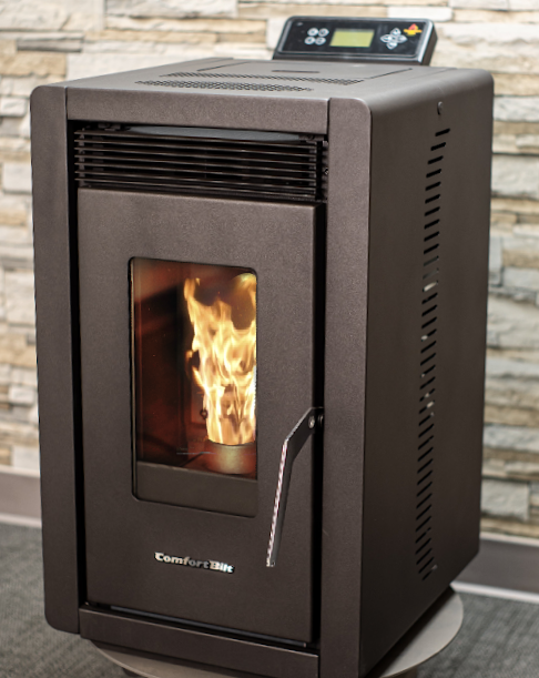 ComfortBilt HP40 Compact Small Pellet Stove - Black | America's Smallest Pellet Stove for Home Heating | Perfect for Tiny Houses, Cabins & Small Spaces
