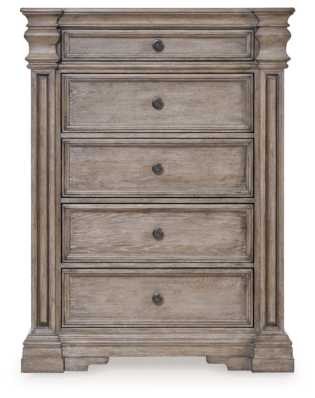 Blairhurst 5-Drawer Chest Dresser - Light Grayish Brown for Bedroom & Living Room Storage