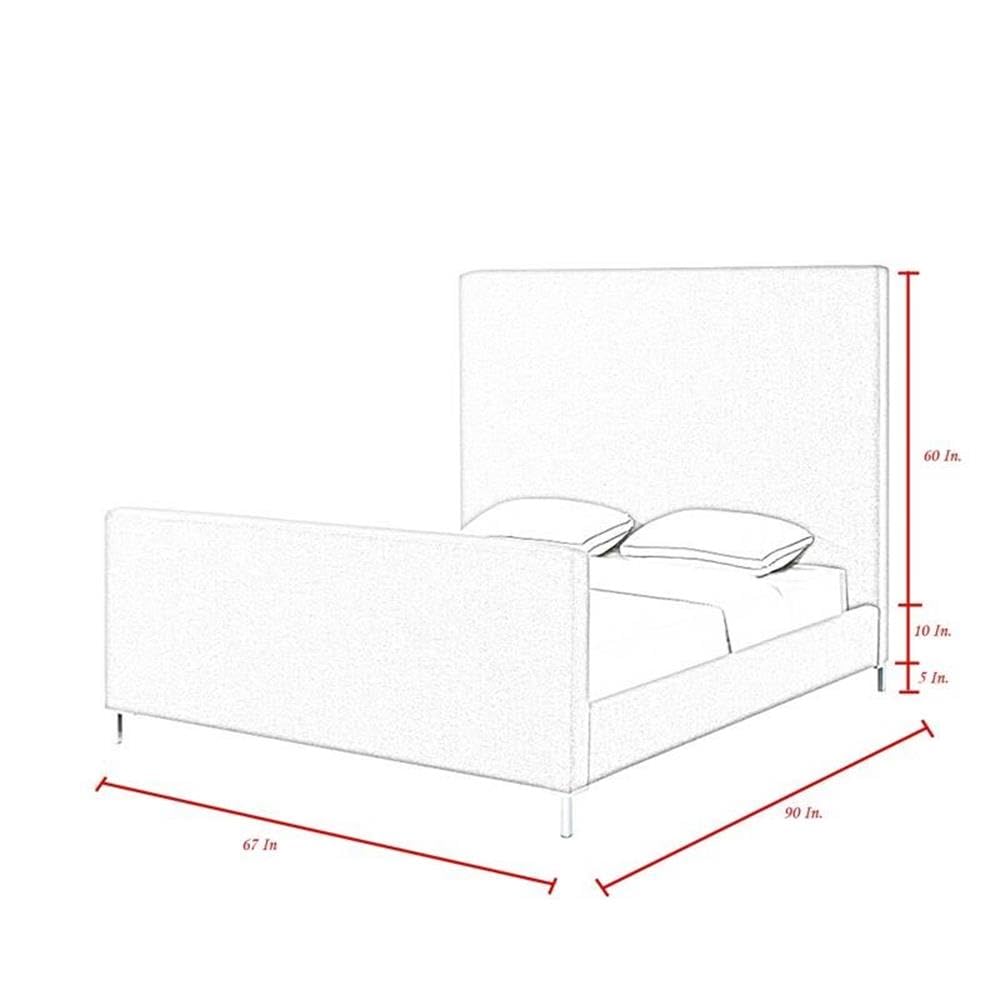 Alex Velvet Upholstered Queen Size Platform Bed Frame in Hunter Green - Luxurious Bedroom Furniture for Modern Home Decor