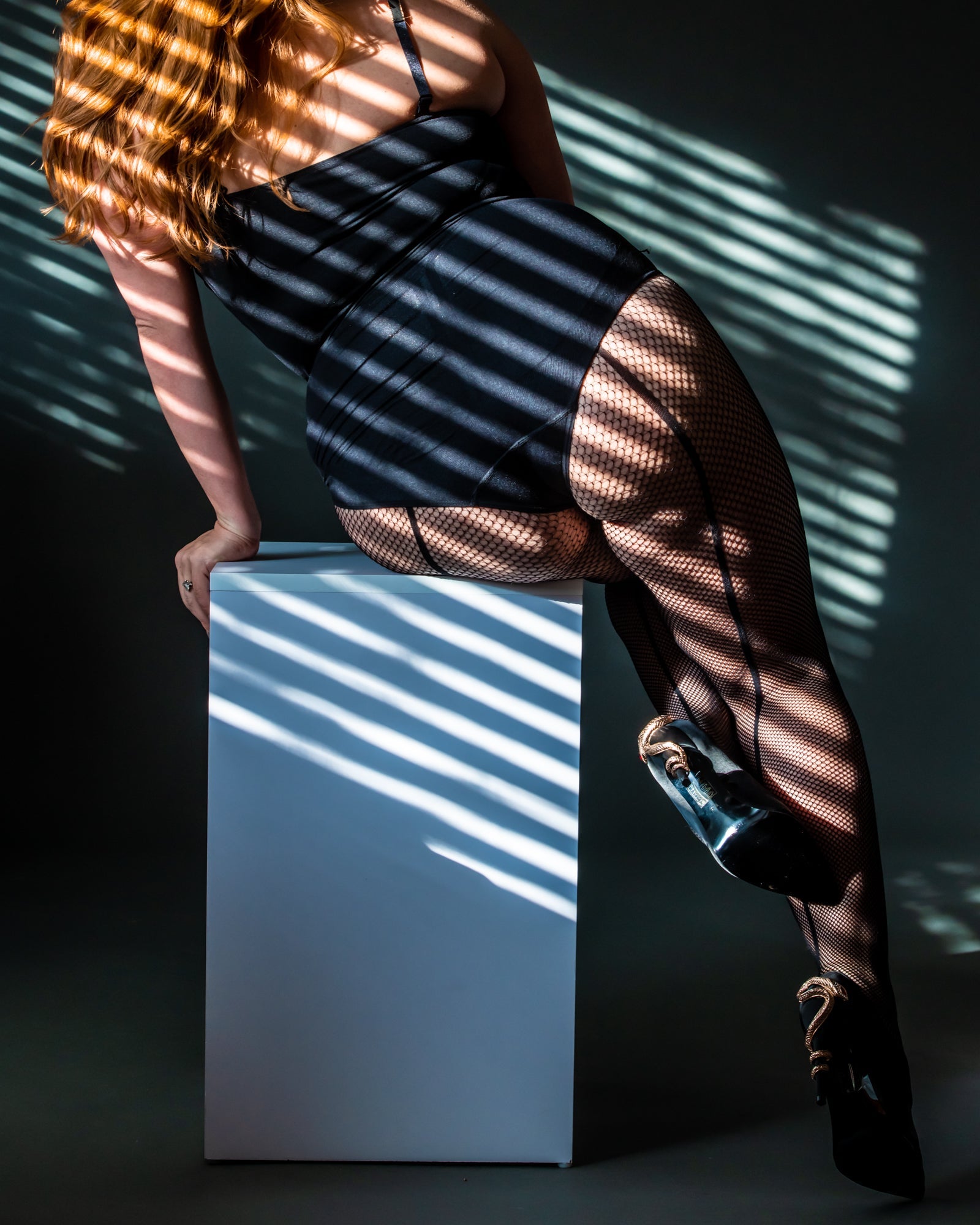 Black Fishnet Tights with Back Seam - Stretchy Comfort from Petite to Plus Size for Women | Perfect for Halloween, Cosplay, Parties & Night Out Outfits