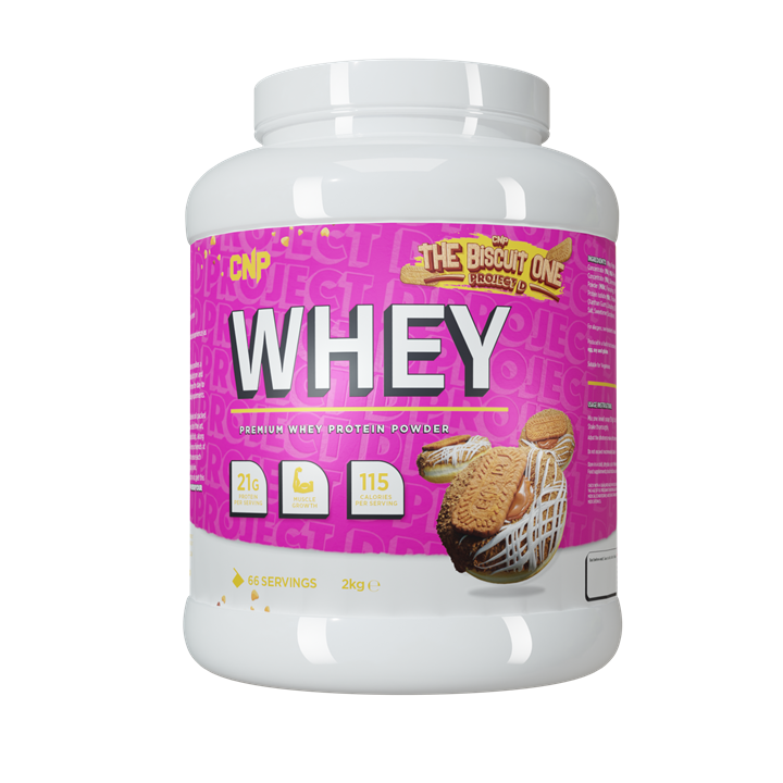 CNP Professional Whey Protein Powder 2kg - The Biscuit One (Project D) for Muscle Recovery & Post-Workout Nutrition | Ideal for Gym, Fitness & Bodybuilding