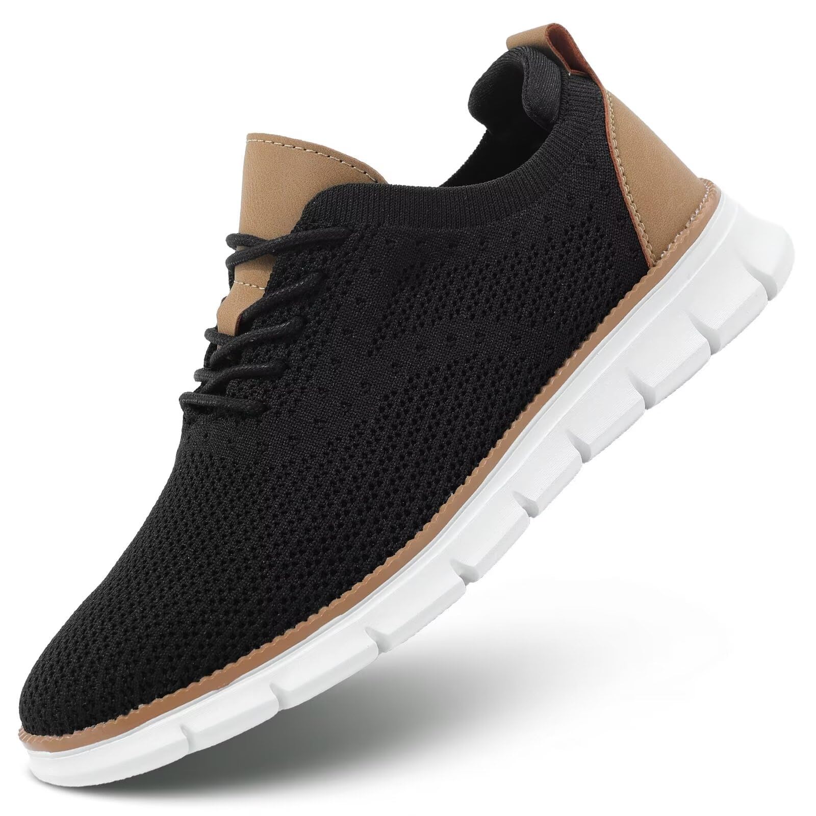Men's Lightweight Oxford Lace-Up Dress Shoes - Comfortable Casual Walking Shoes & Fashion Sneakers for Work, Travel & Everyday Wear