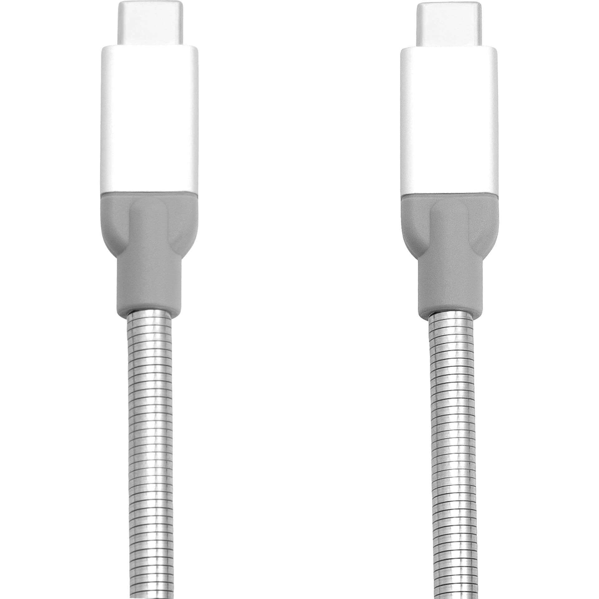 Verbatim USB-C to USB-C Charging Cable 30cm - Durable Fast Charger with Flexible Stainless Steel Connector for Android Smartphones & Mobile Devices - Perfect for Home, Office & Travel Charging