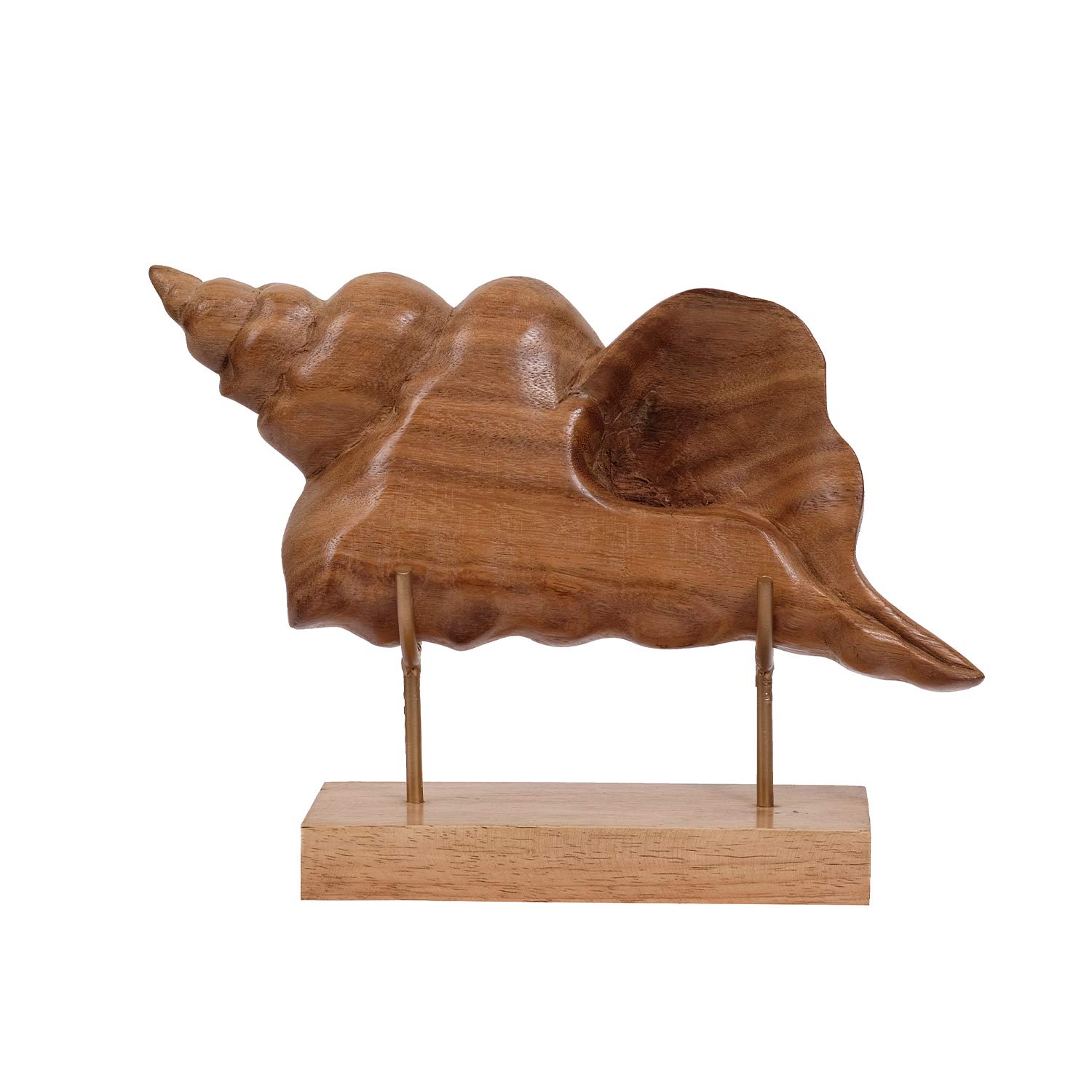 Decozen Wooden Shell Sculpture - Unique Mother's Day & Birthday Gift for Mom, Home & Office Decor - Perfect for Living Room, Shelf, Fireplace, Farmhouse, Tabletop, Boho & Mantel Decoration - Ideal for Mother's Day Celebrations & Home Styling