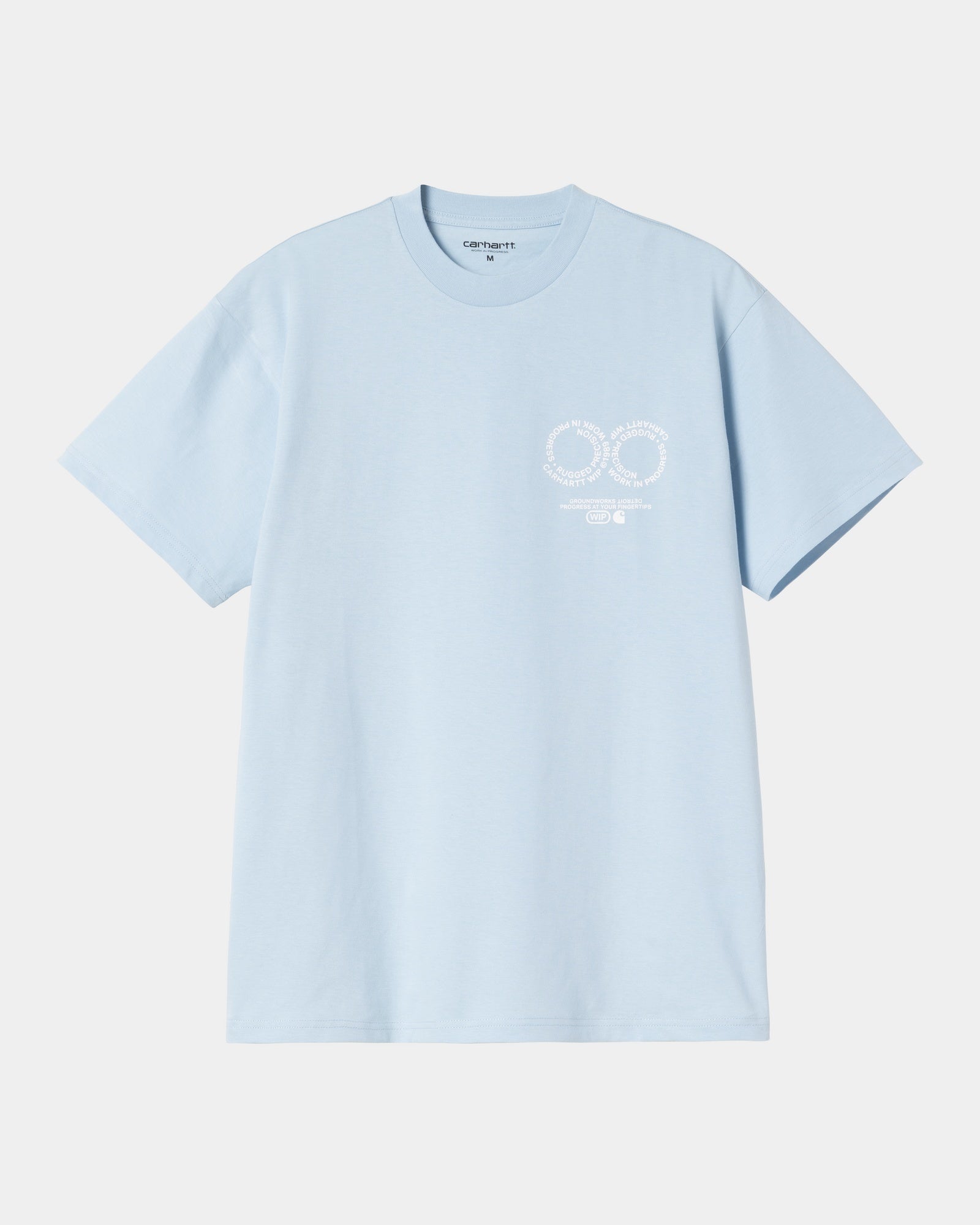 Rotation T-Shirt for Men & Women - Breathable Air Sky & White Cotton Tee - Perfect for Casual Wear, Gym, and Outdoor Activities