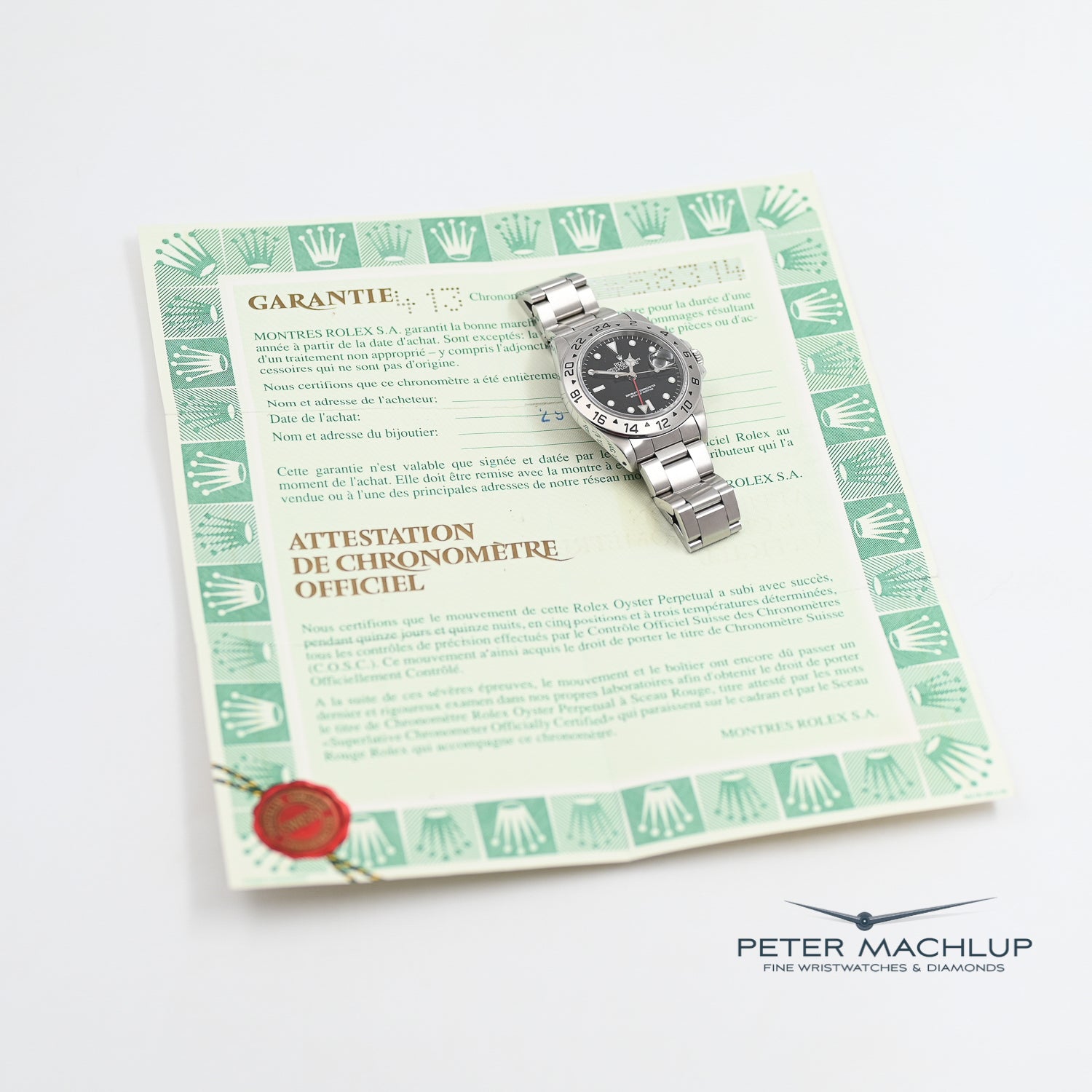 Authentic Rolex Explorer II 16570 Stainless Steel Watch 1995 - Men's Luxury Sports Watch for Hiking, Travel & Outdoor Adventures