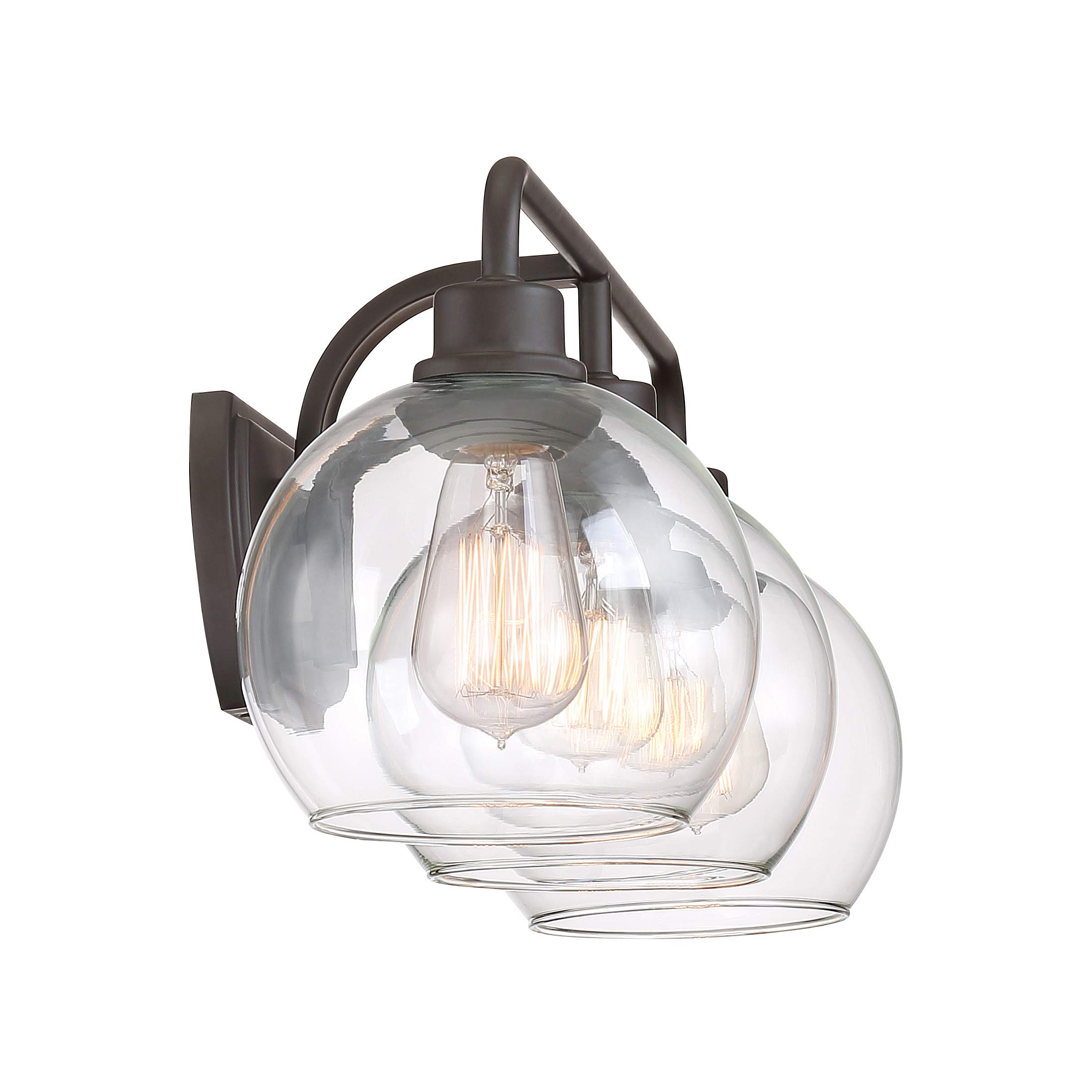 Tribeca 3-Light Bathroom Vanity Light Fixture in Old Bronze - LWS2999K - Perfect for Modern Bathrooms, Powder Rooms & Spa-Like Retreats