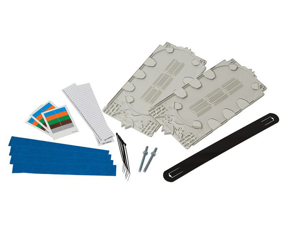 2U Rack Mount Fiber Optic Splice Tray Kit - High Density Cable Management for Data Centers & Server Rooms