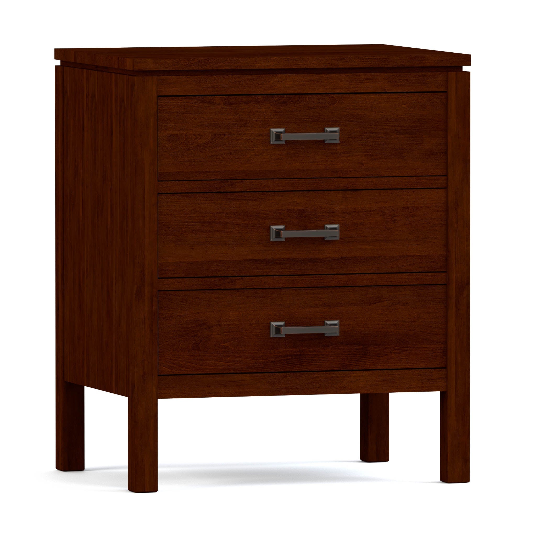 Dwyer 3-Drawer Nightstand - Modern Bedside Table with Storage for Bedroom, Living Room & Office - Wooden Night Stand with Smooth Gliding Drawers