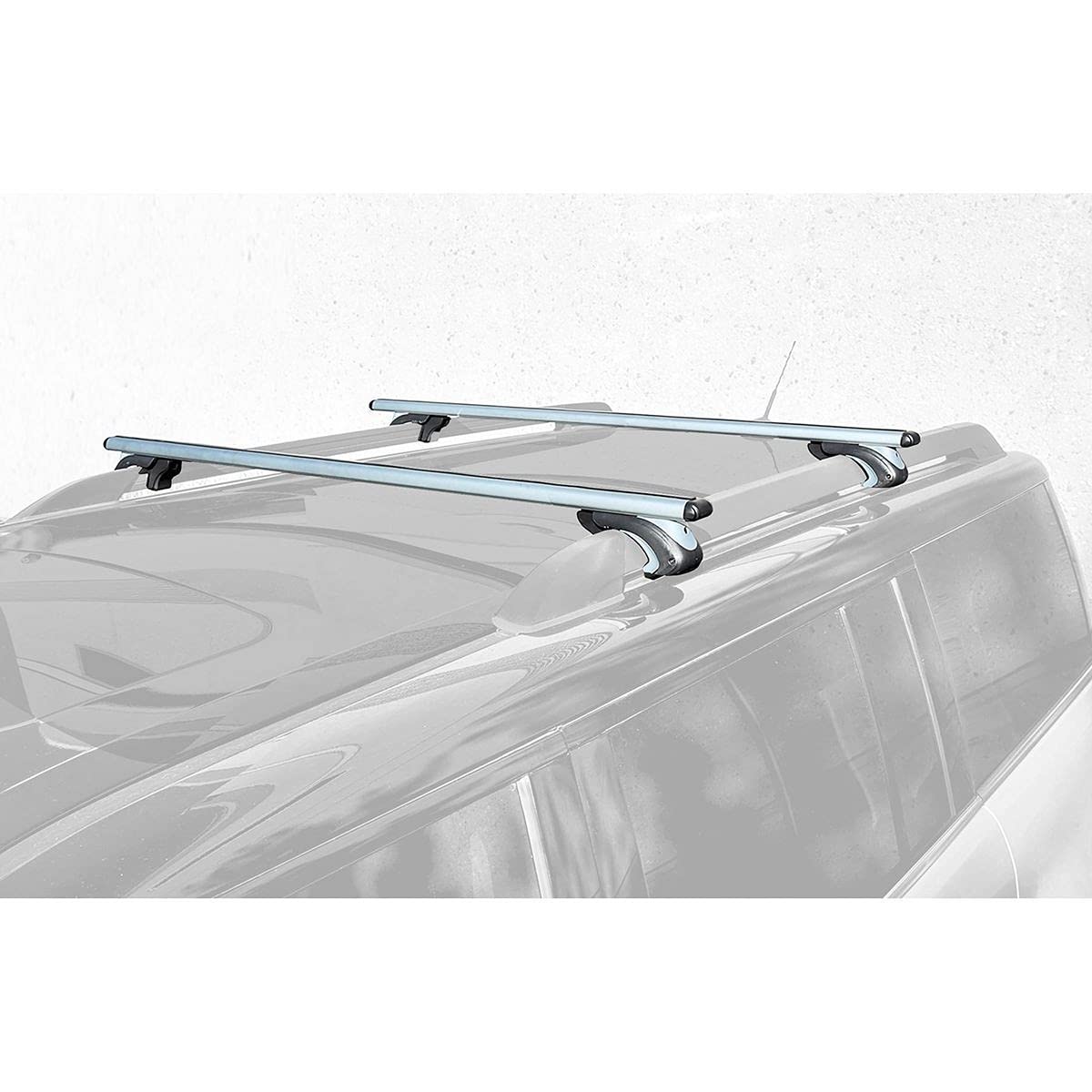 Universal Aluminum Roof Rack Cross Bars - Heavy Duty 150 lbs Capacity, Aerodynamic Low-Profile Design for Cars, SUVs & Trucks - Perfect for Kayaks, Bikes, Ladders & Cargo Transport