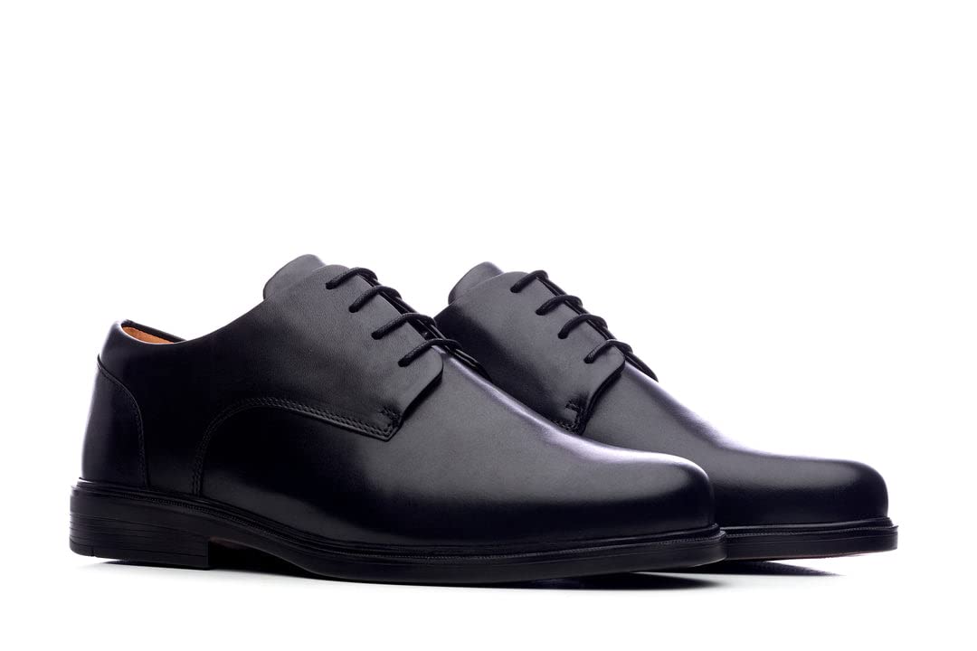 Viktor Shoes Men's Hampton Oxford Dress Shoes - Hidden Rocker Bottom Technology for Comfort - Business Formal Shoes for Office, Wedding & Professional Occasions