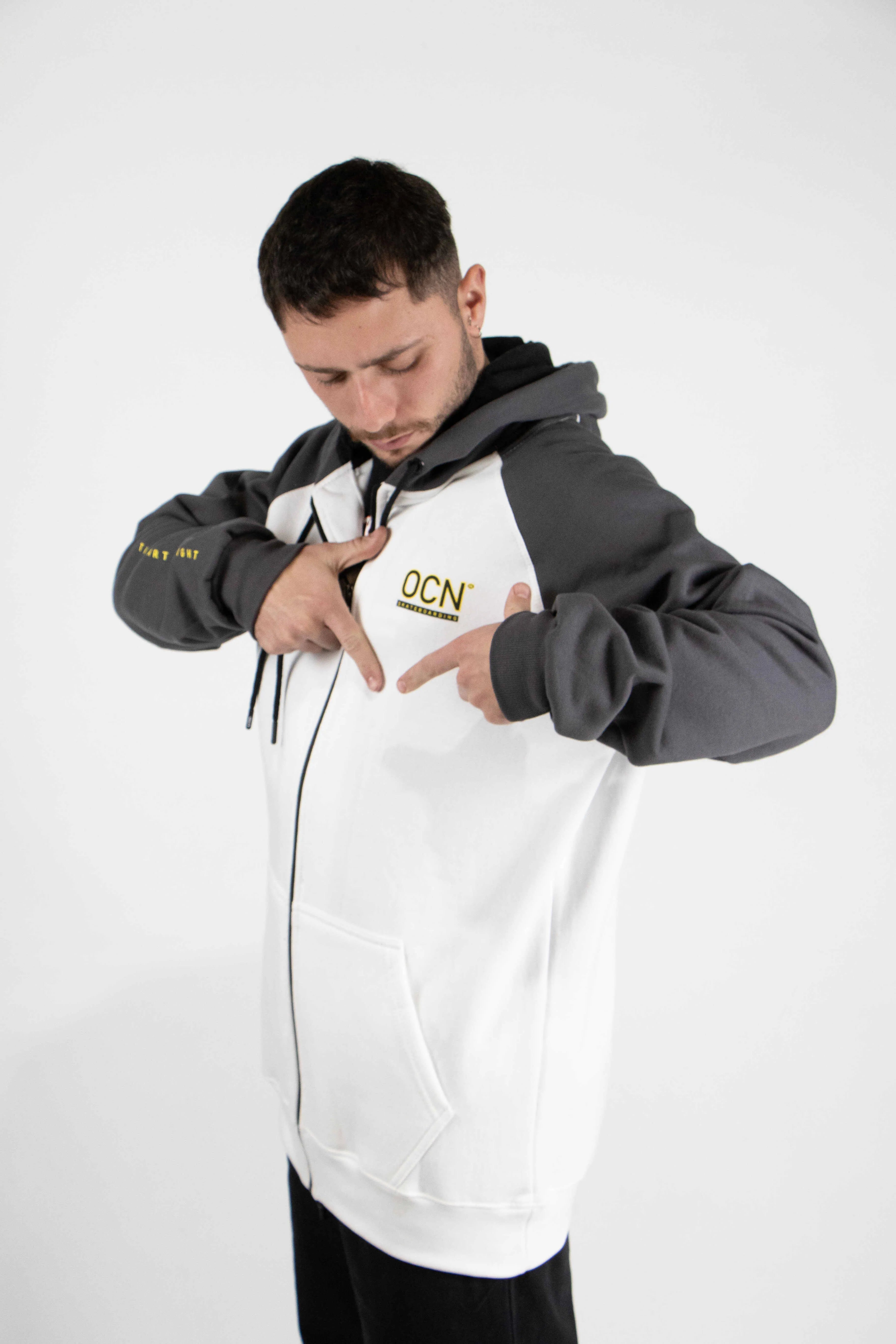 Ocn H Sleeve White Pavime Grey Campera - Lightweight & Comfortable Jacket for Outdoor Activities & Casual Wear