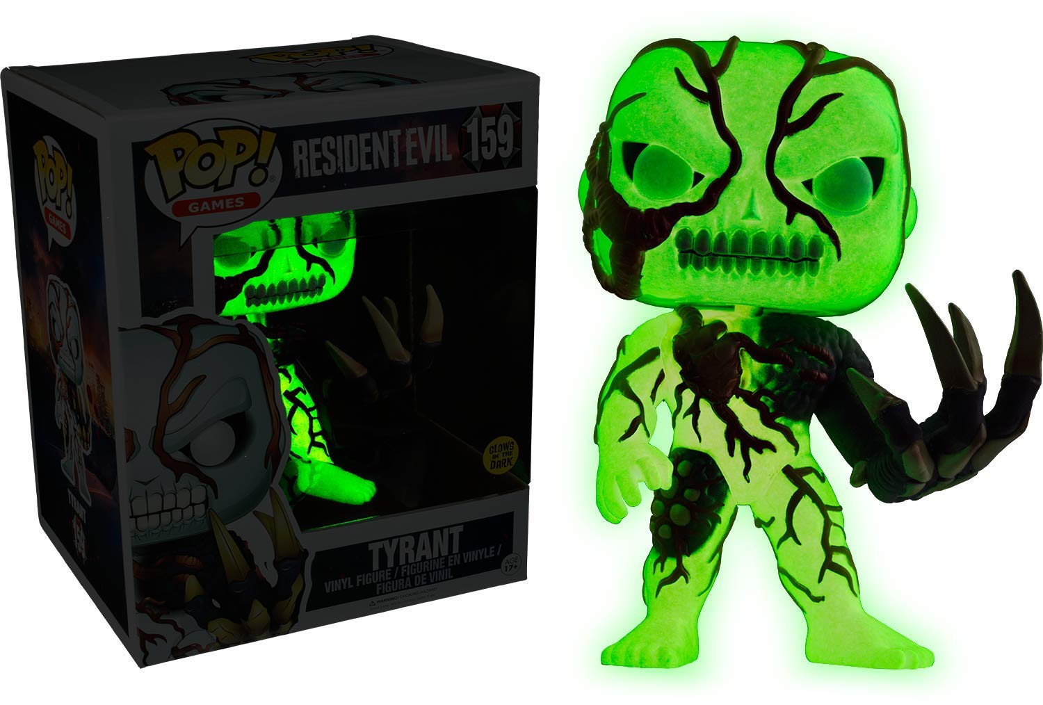 Funko POP! Games Glow in the Dark Tyrant Resident Evil #159 Exclusive - Perfect for Horror Game Fans and Collectors